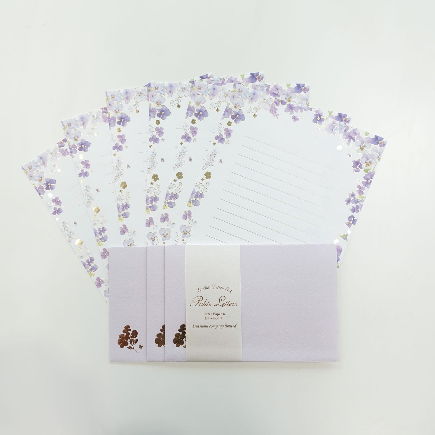 Viola Pansies 'Polite Letters' Letter Writing Set