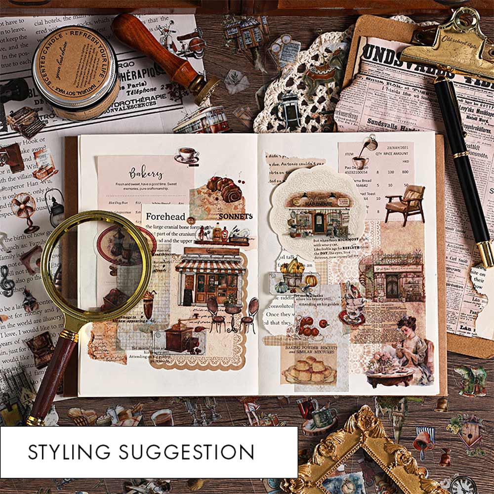 6-Sheet Travel Theme Stickers Sheet journal layout