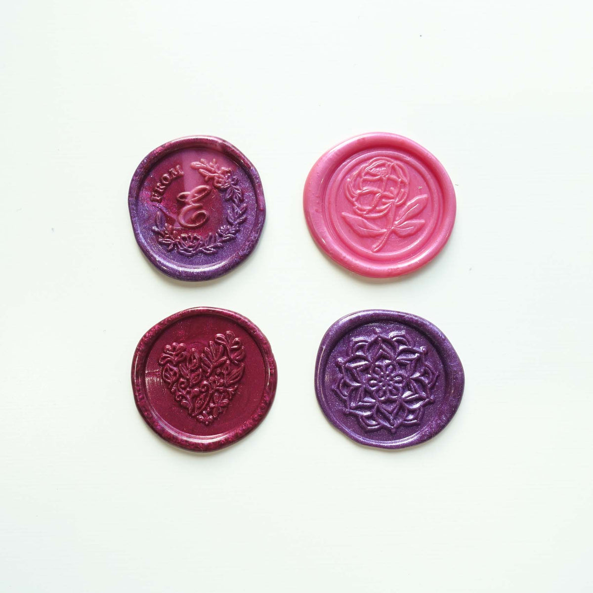 Pink Purple Magenta Glitter wax seal beads australia fiona ariva
