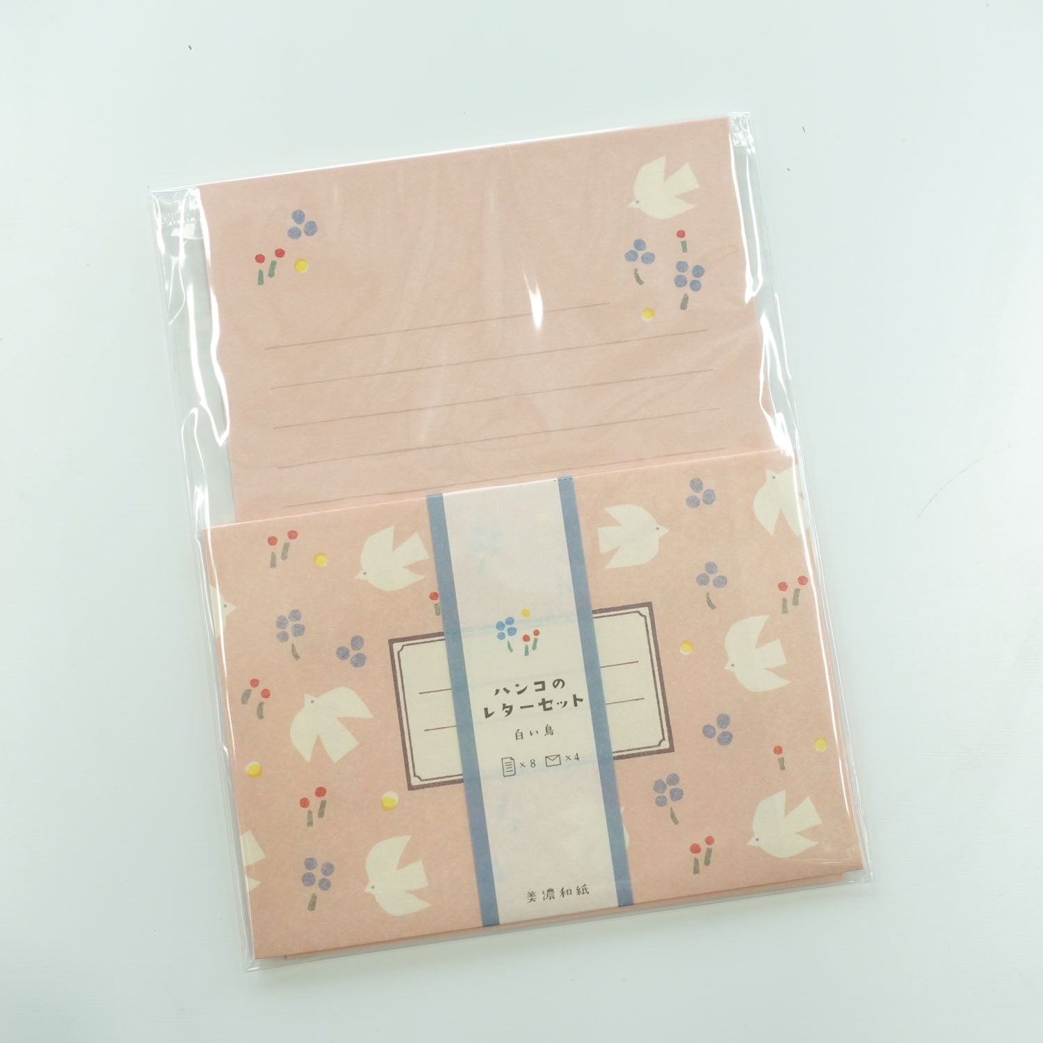 White Dove Bird & Flowers Letter Writing Set | Furukawashiko