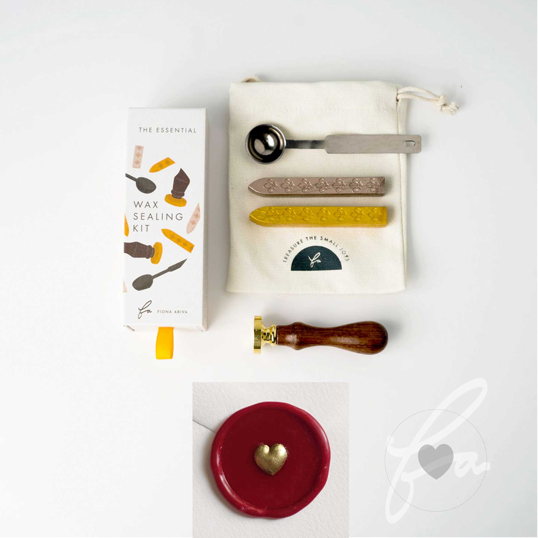 3d wax seal heart wax seal set fiona ariva australia