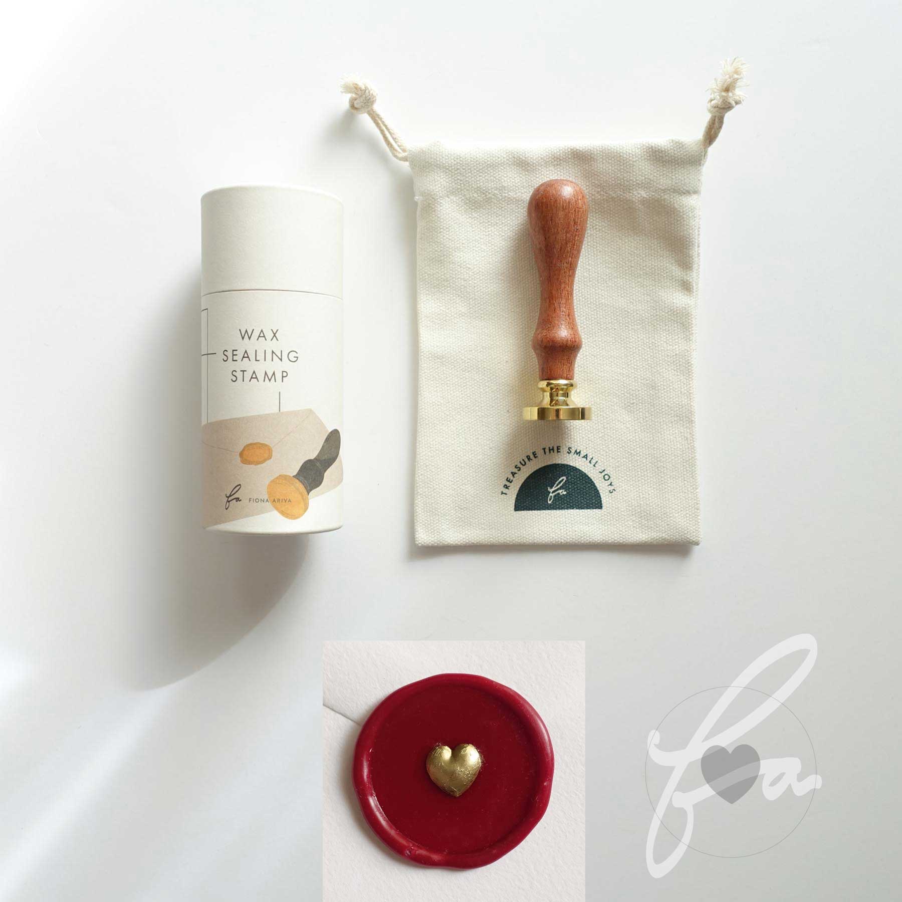 3d wax seal heart wax seal stamp fiona ariva australia