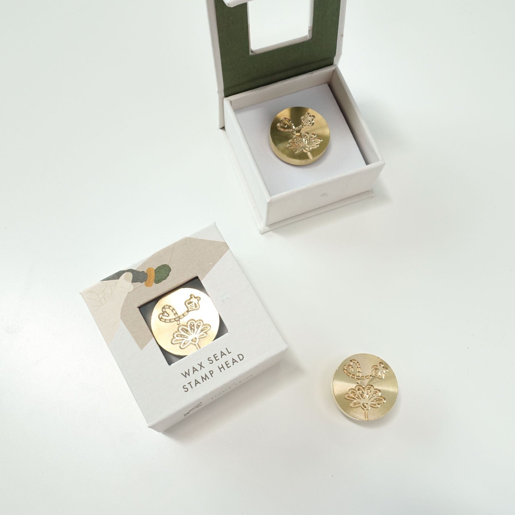 Bee flower wax seal stamp head love heart fiona ariva australia