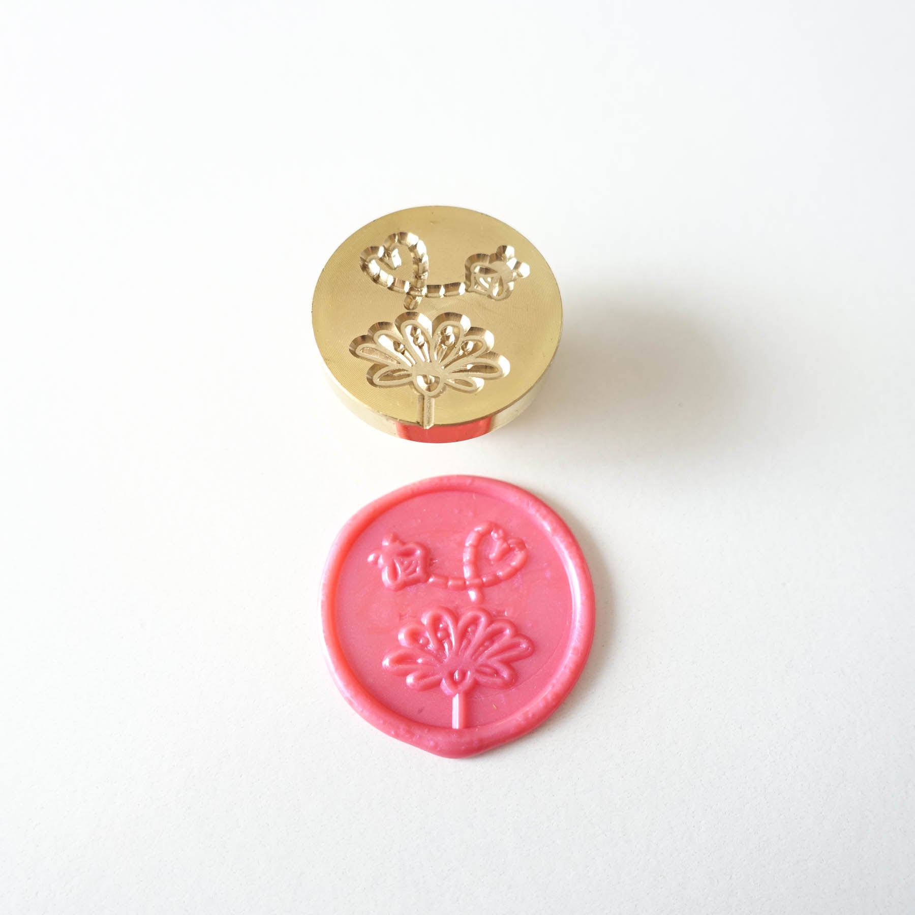 Bee flower wax seal stamp head fiona ariva australia