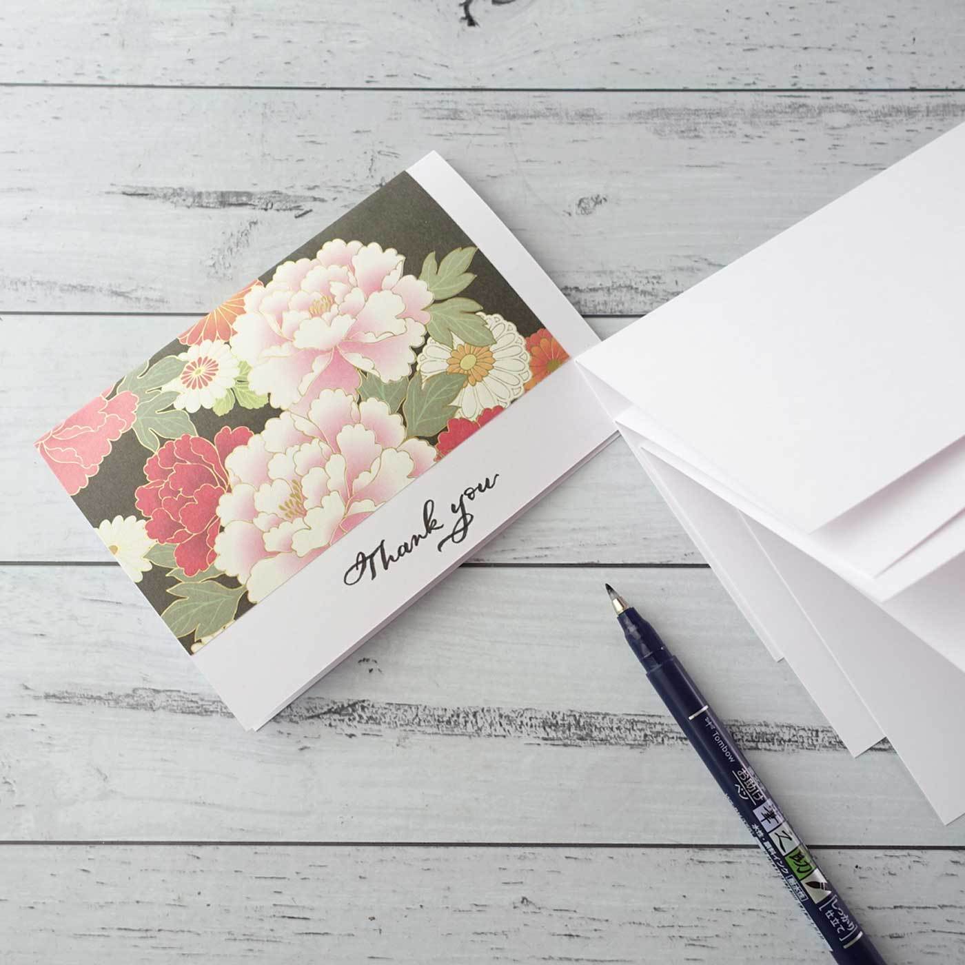 Handmade card with pack of blank cards for lettering calligraphy card making