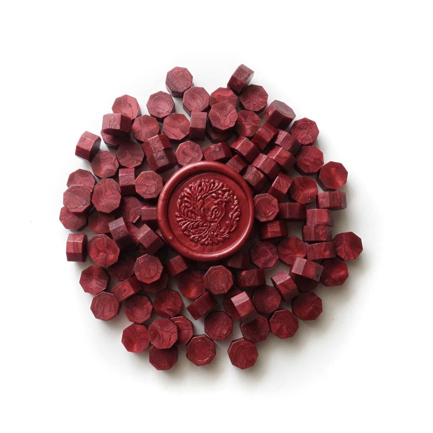 600pcs Wax Seal Beads, Red Wax for Stamp Seals, Premium Sealing Wax Beads