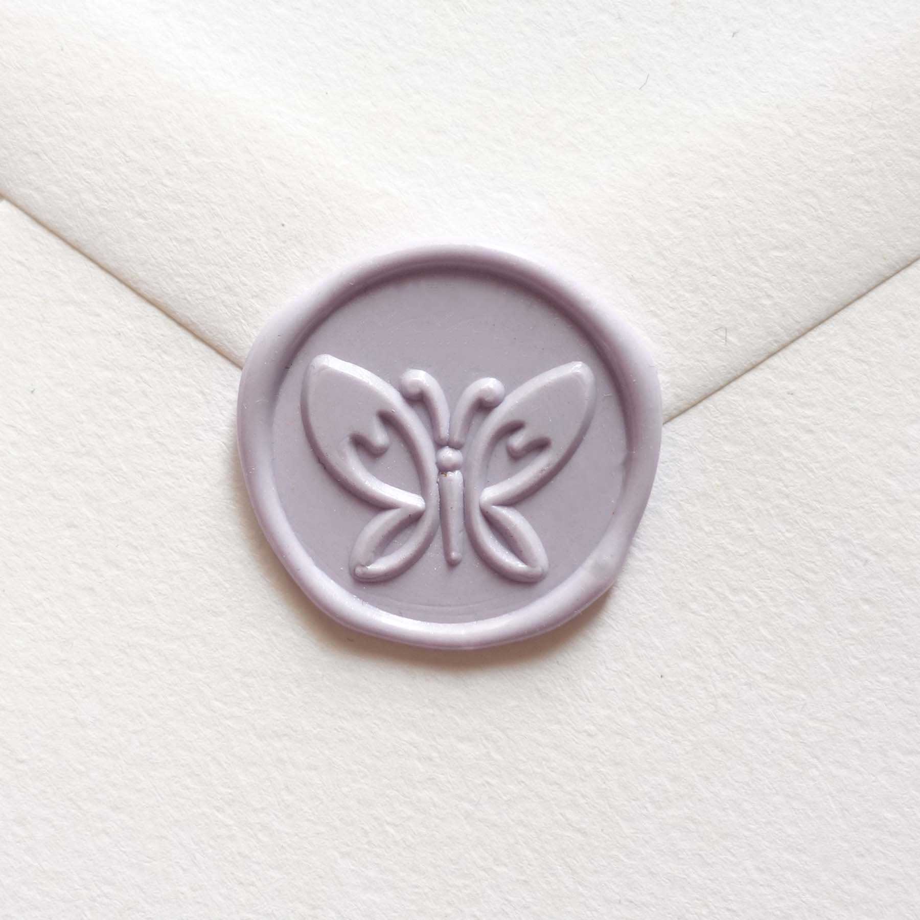 Butterfly purple wax seal stamp fiona ariva australia