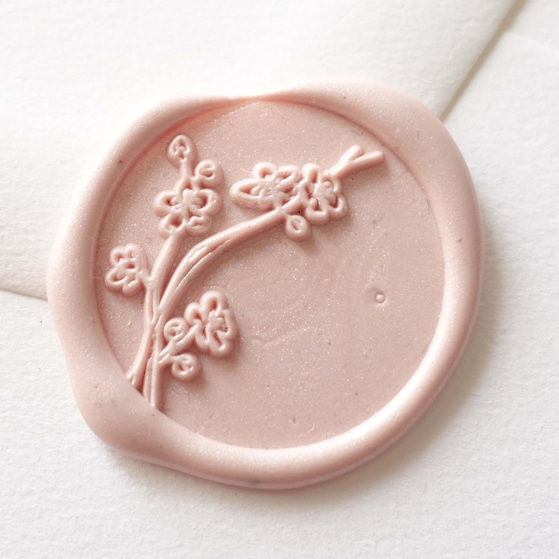 Cherry blossom wax seal pink sakura fiona ariva australia