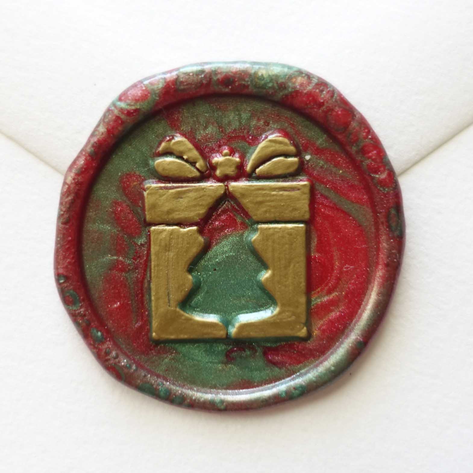 Christmas tree wax seal gift present design australia fiona ariva