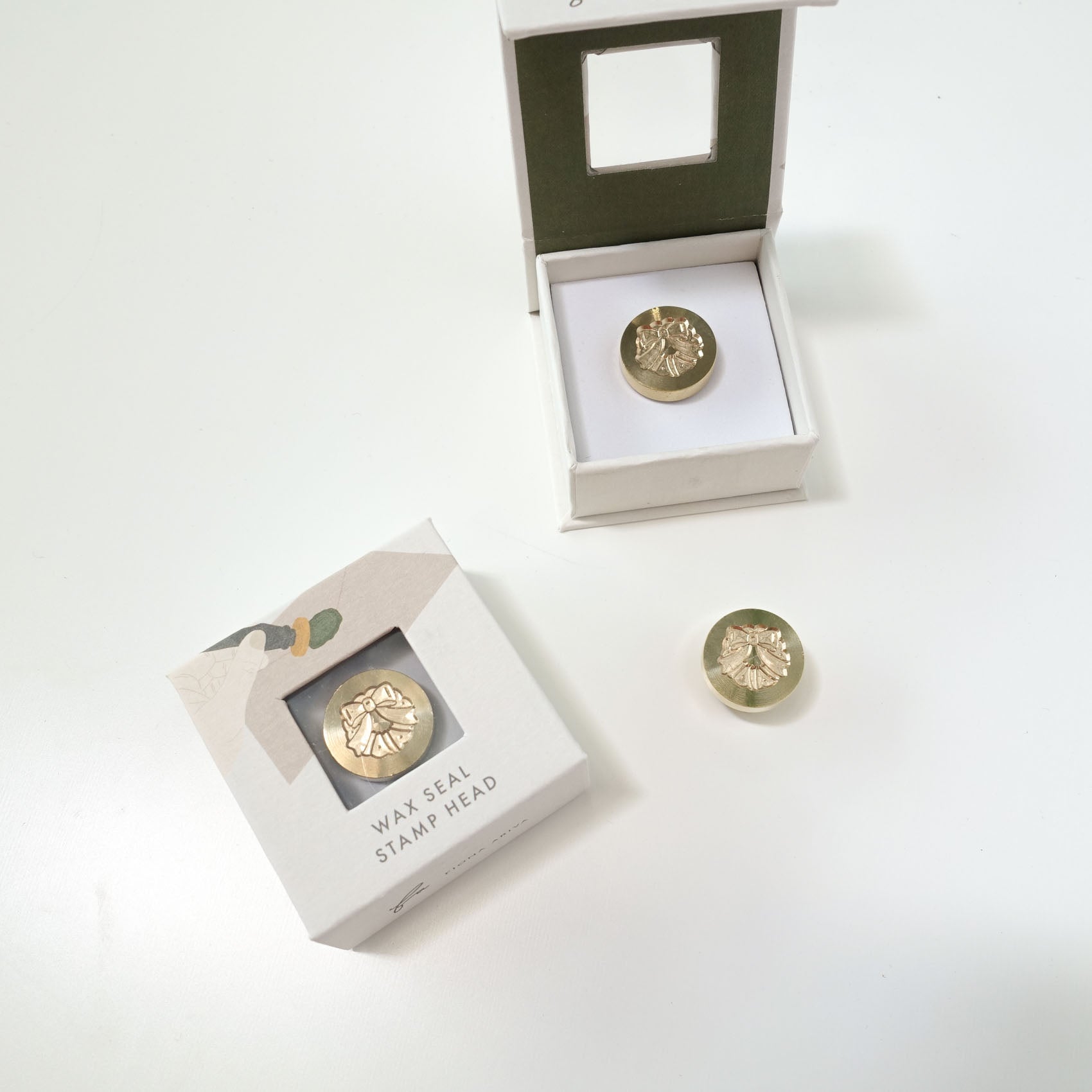 christmas wreath mini wax seal stamp head fiona ariva australia
