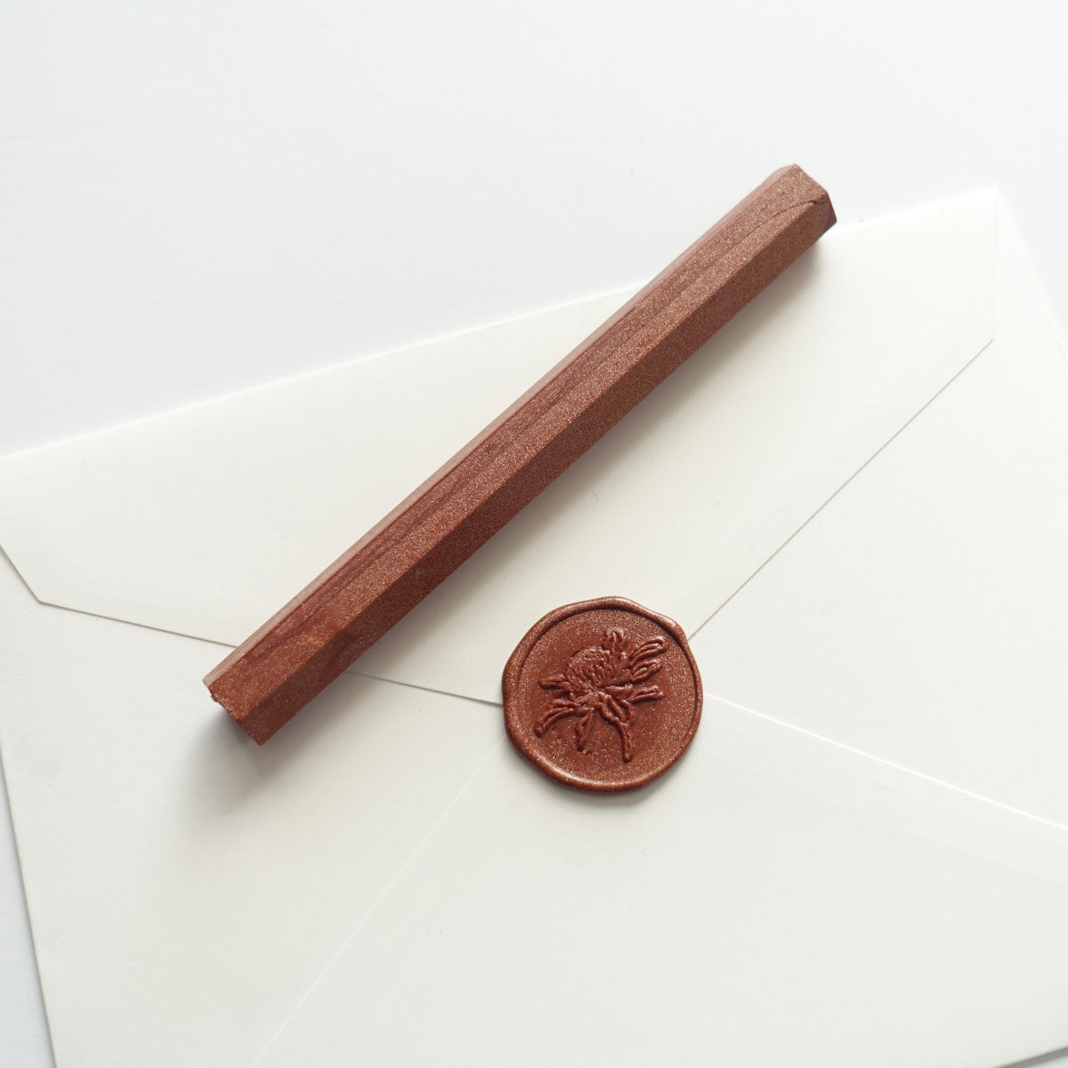 Biodegradable wax seal cinnamon copper with sealing wax stick Australia