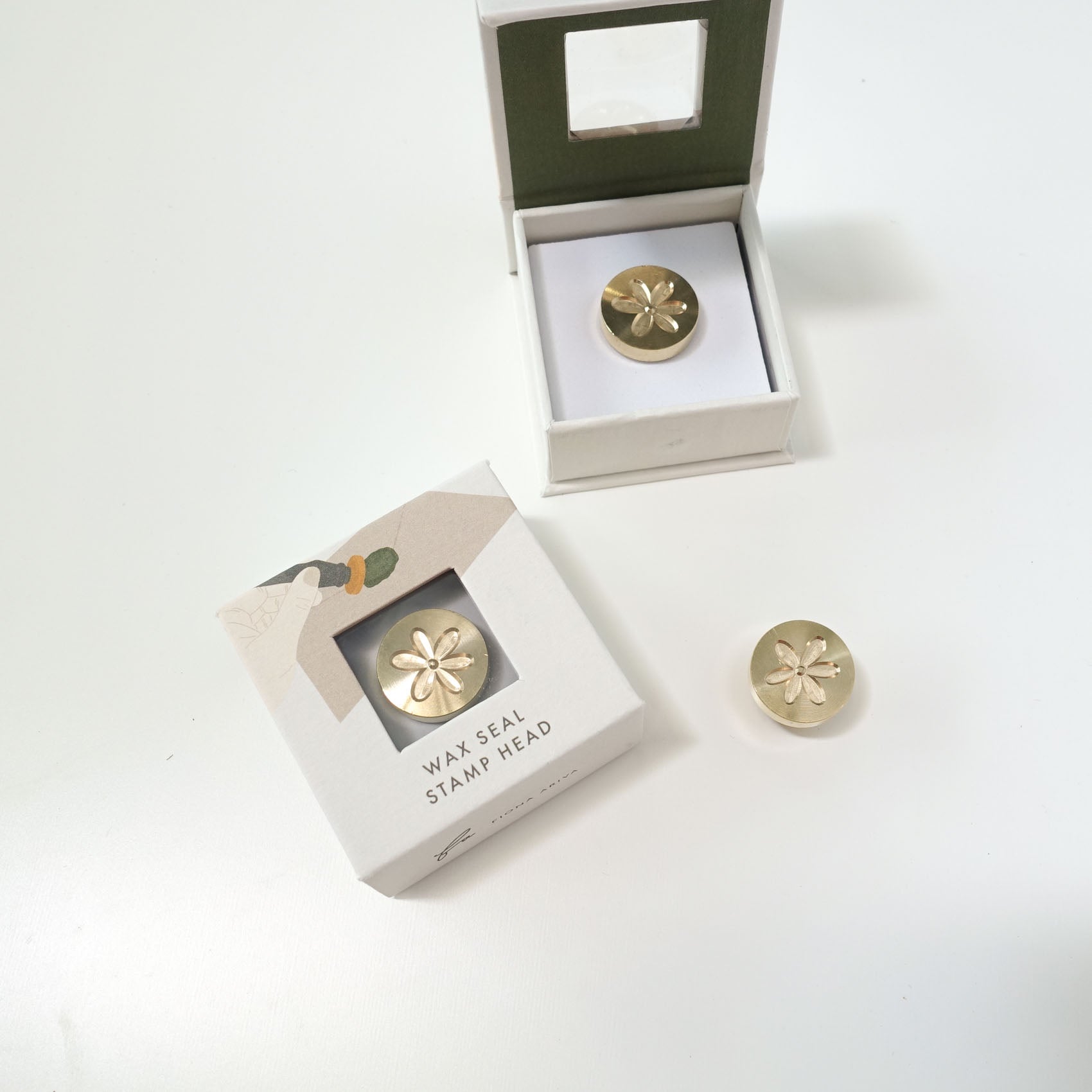 daisy flower mini kids wax seal stamp head fiona ariva australia