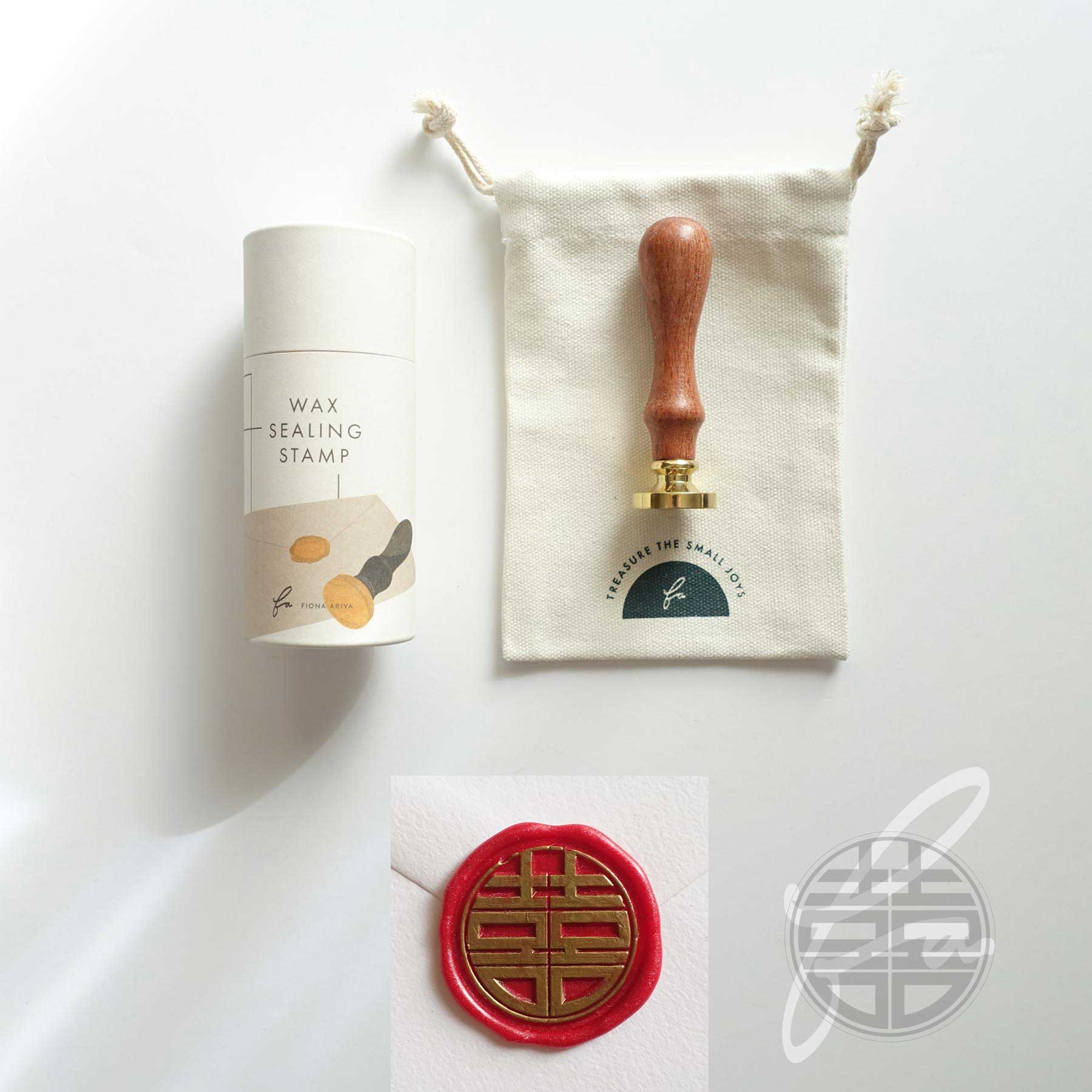 double happiness wax sealing stamp fiona ariva australia