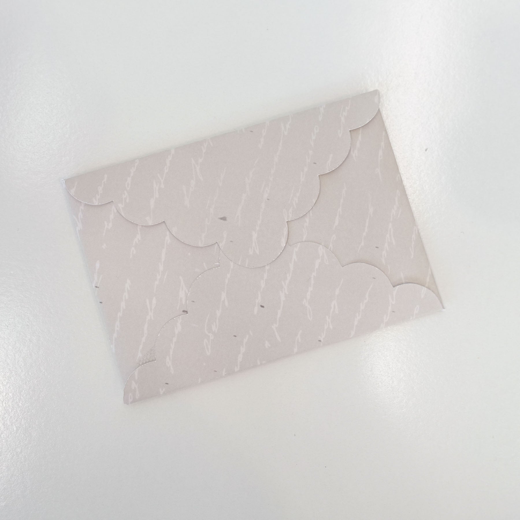 Scallop Top 'N Bottom Downloadable Envelope Template 140 x 100mm