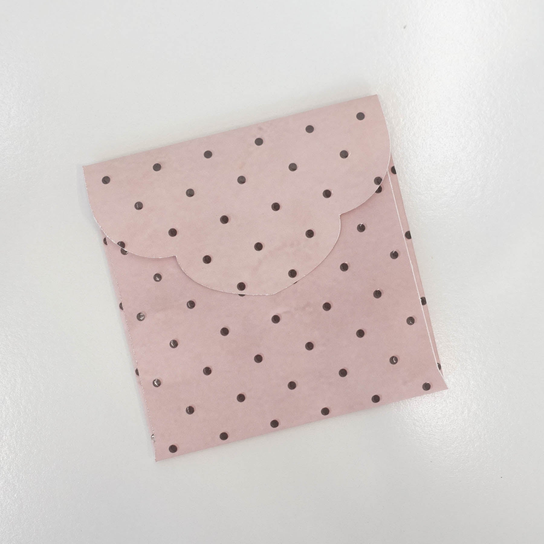 Pointed Scallop Flap Square Envelope Template 115 x 115mm