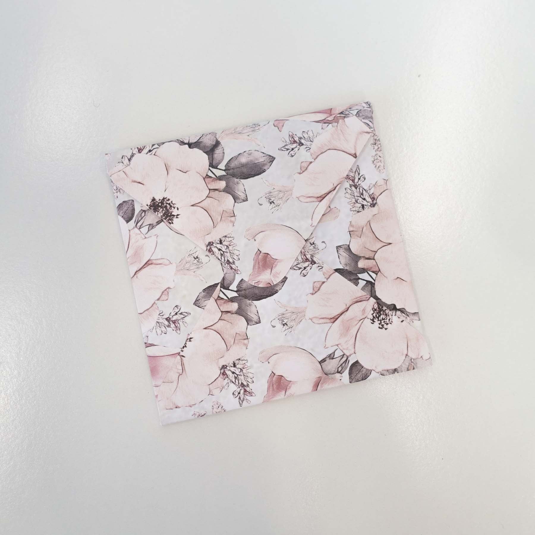 Classic V-Flap Square Downloadable Envelope Template 125 x125mm