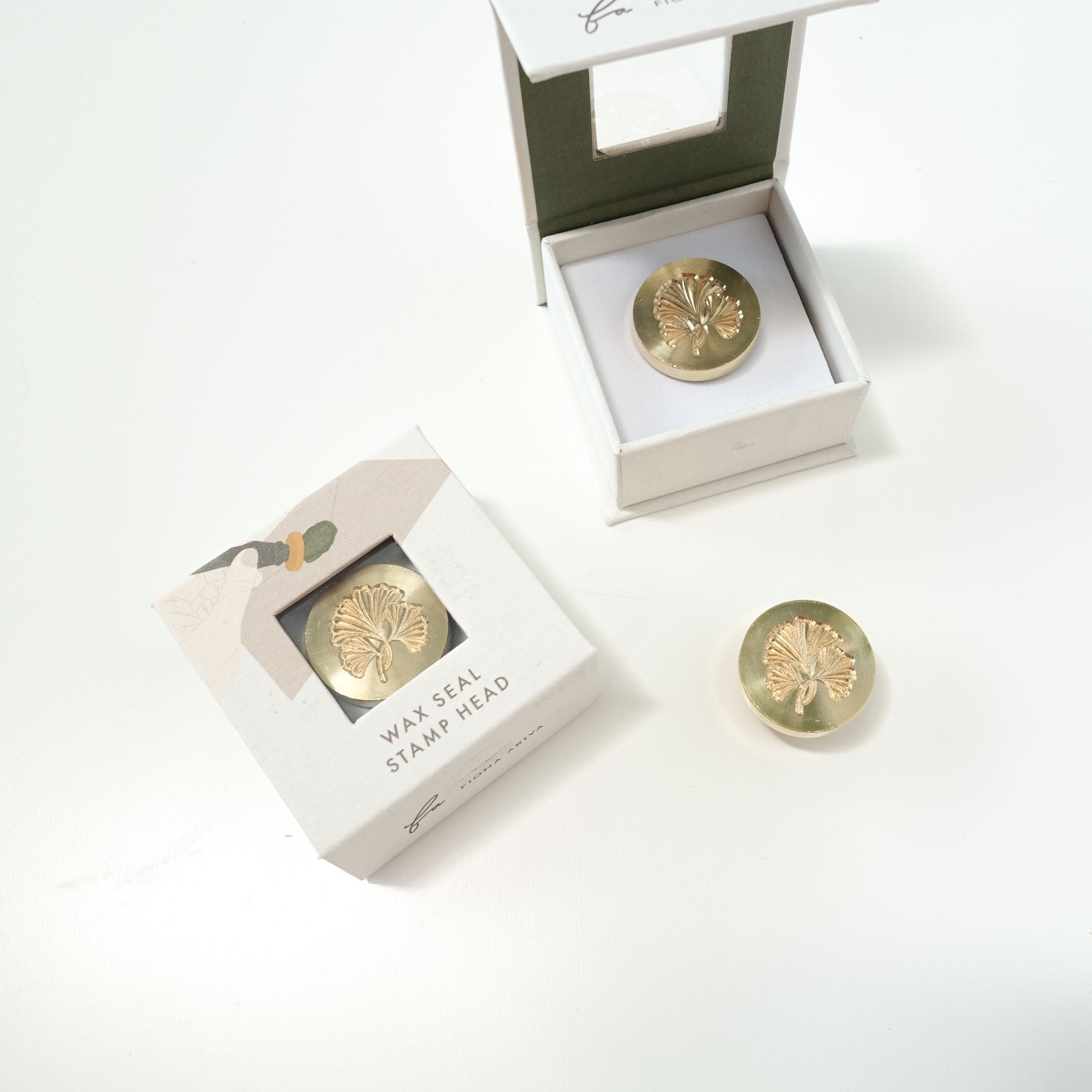 ginkgo wax seal stamp australia fiona ariva
