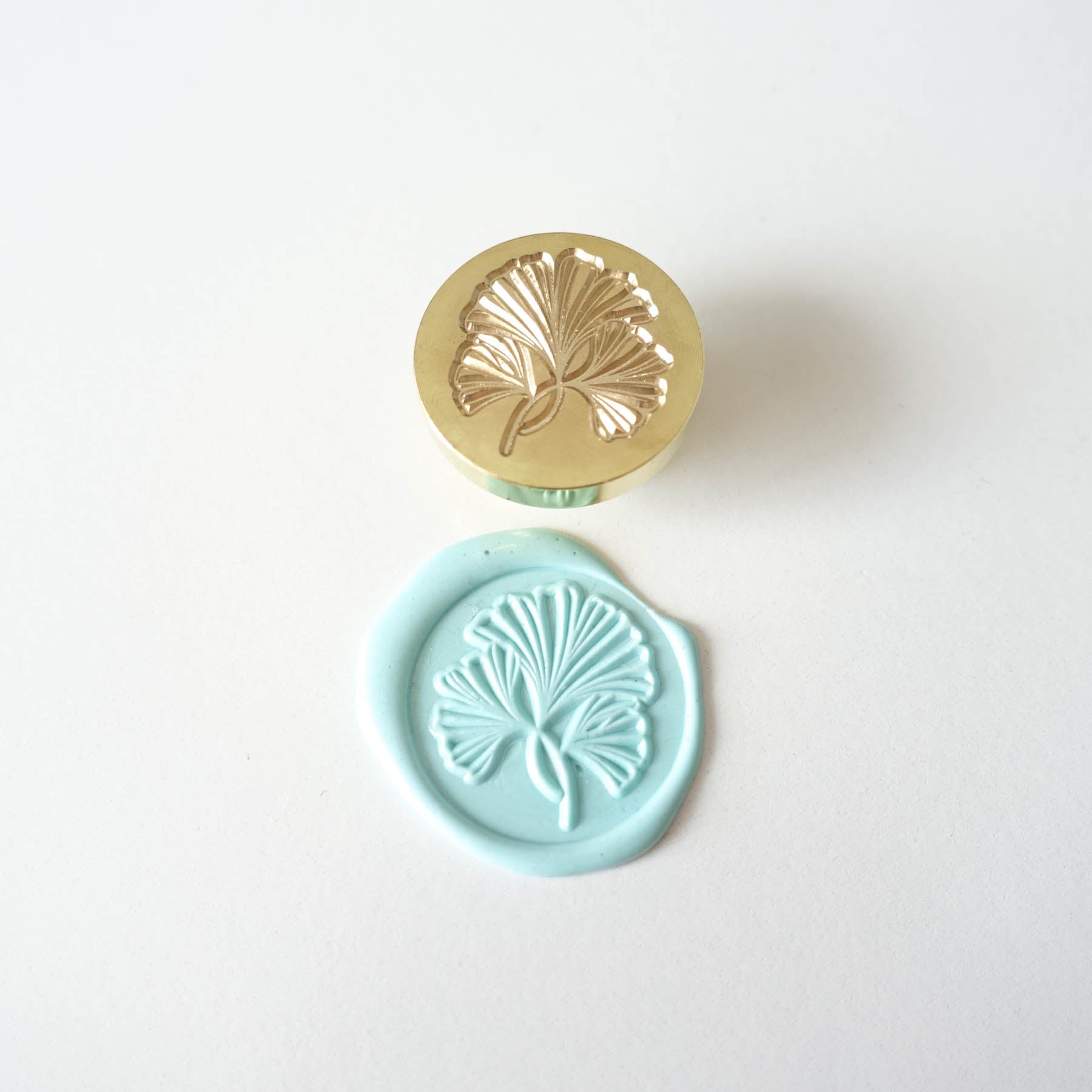 ginkgo leaves wax seal stamp head fiona ariva australia