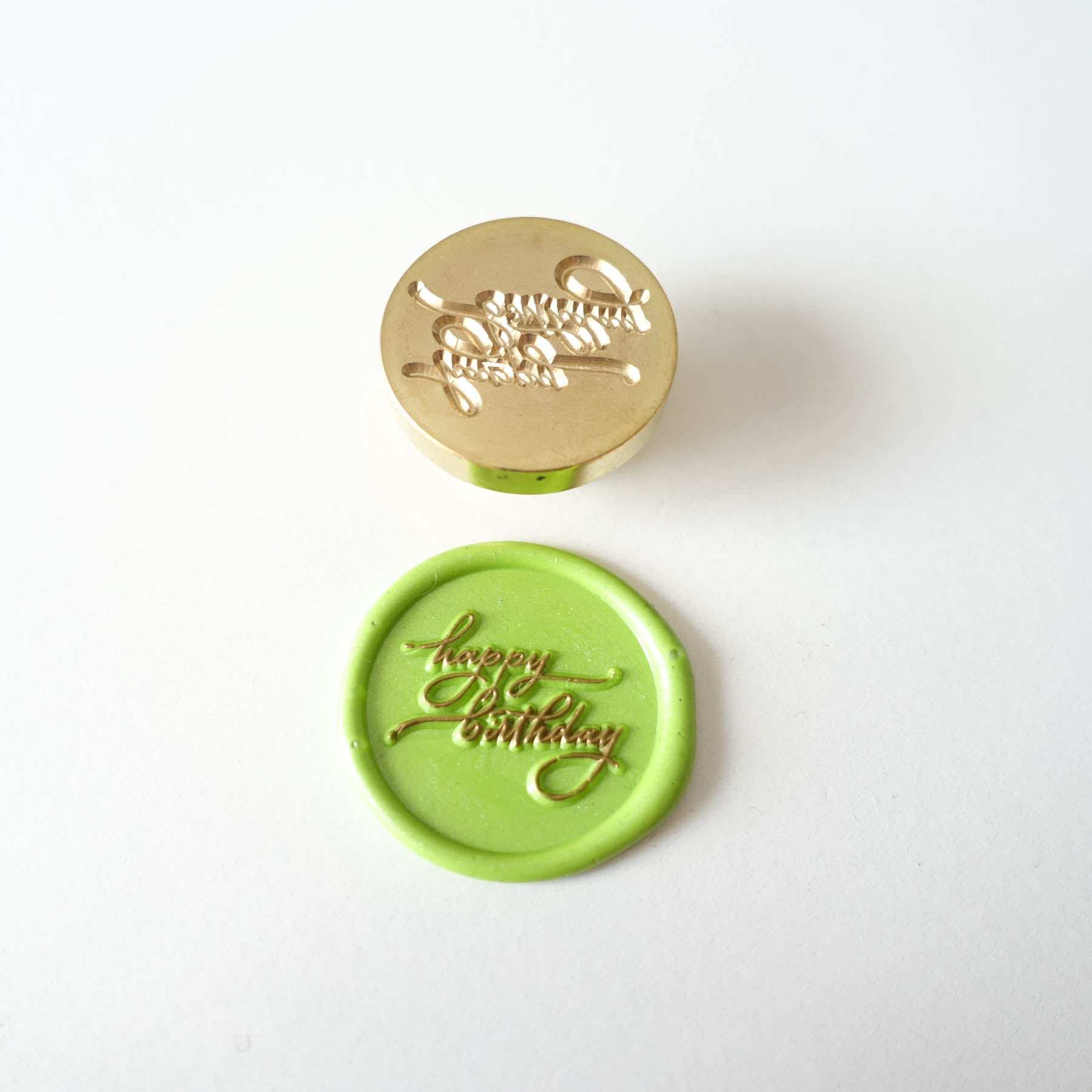 happy birthday wax seal stamp head fiona ariva australia