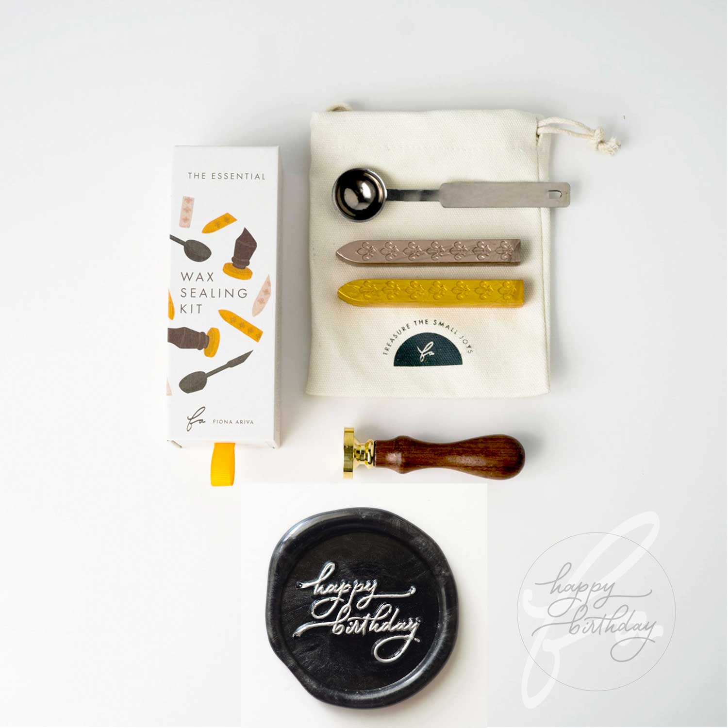 Happy birthday wax seal kit fiona ariva australia