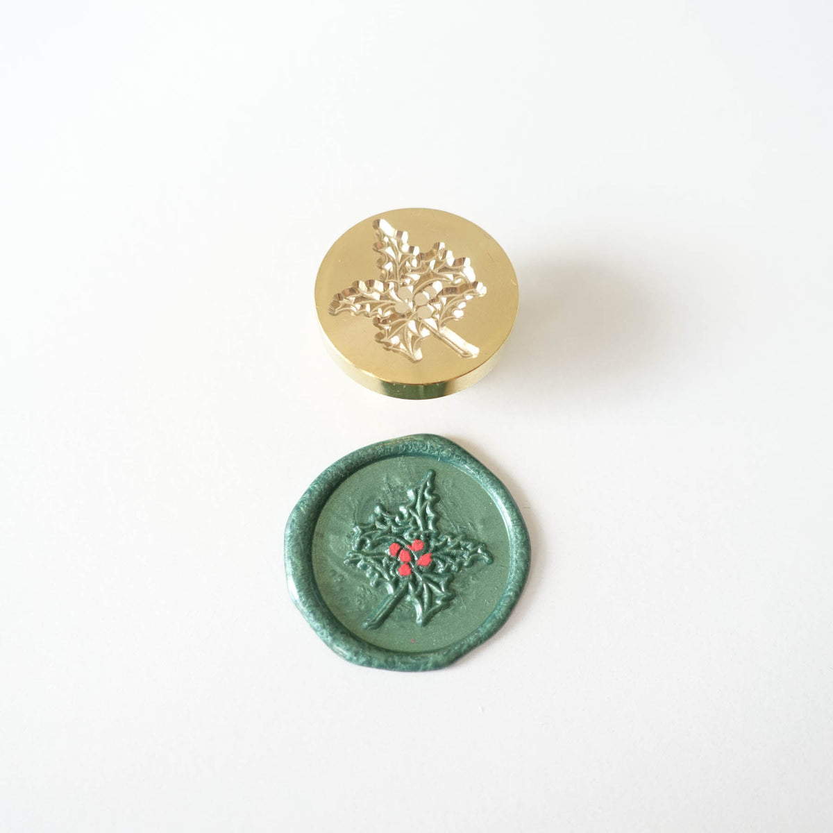 christmas holly wax seal stamp head fiona ariva australia