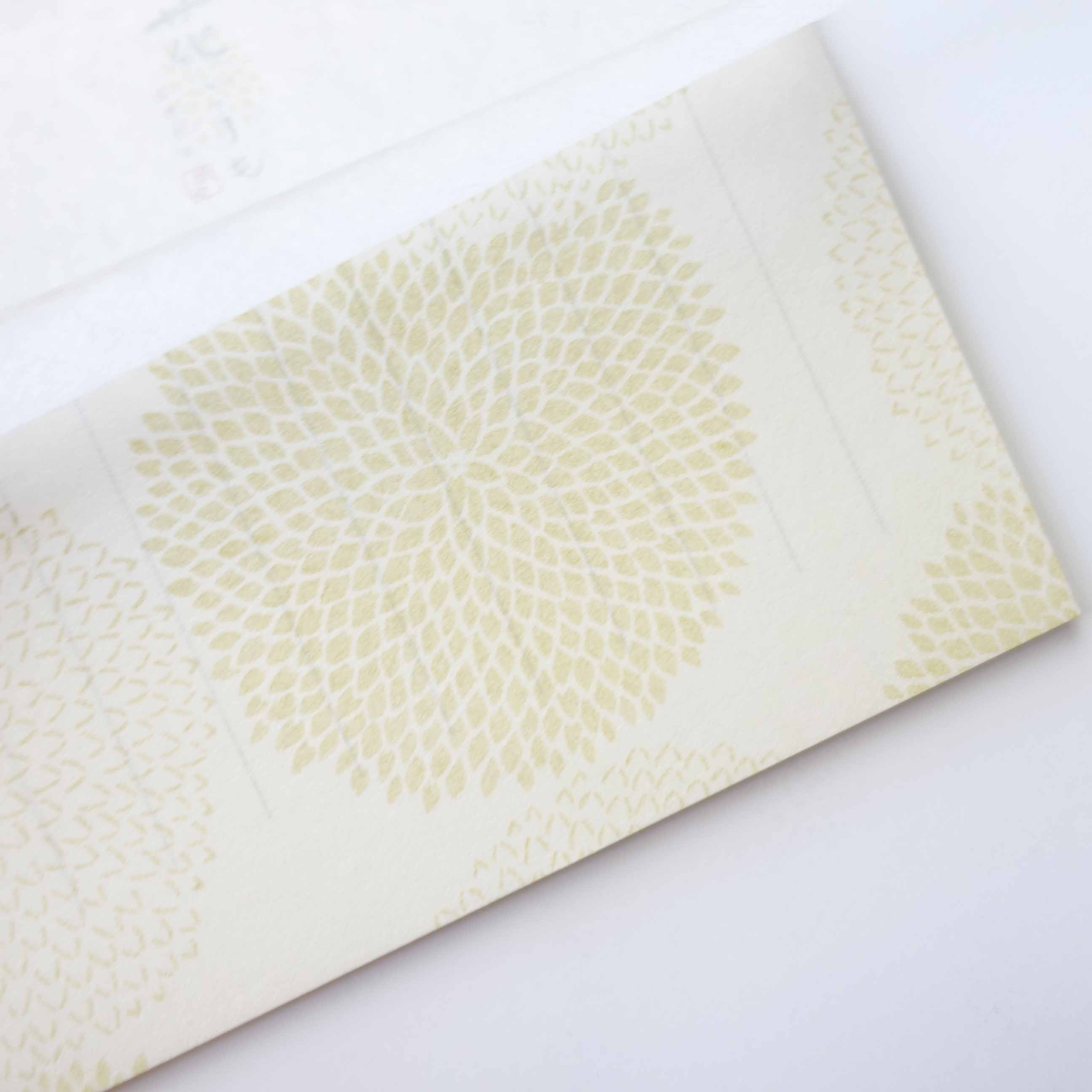 Mino japanese chrysanthemum elegant letter writing paper australia