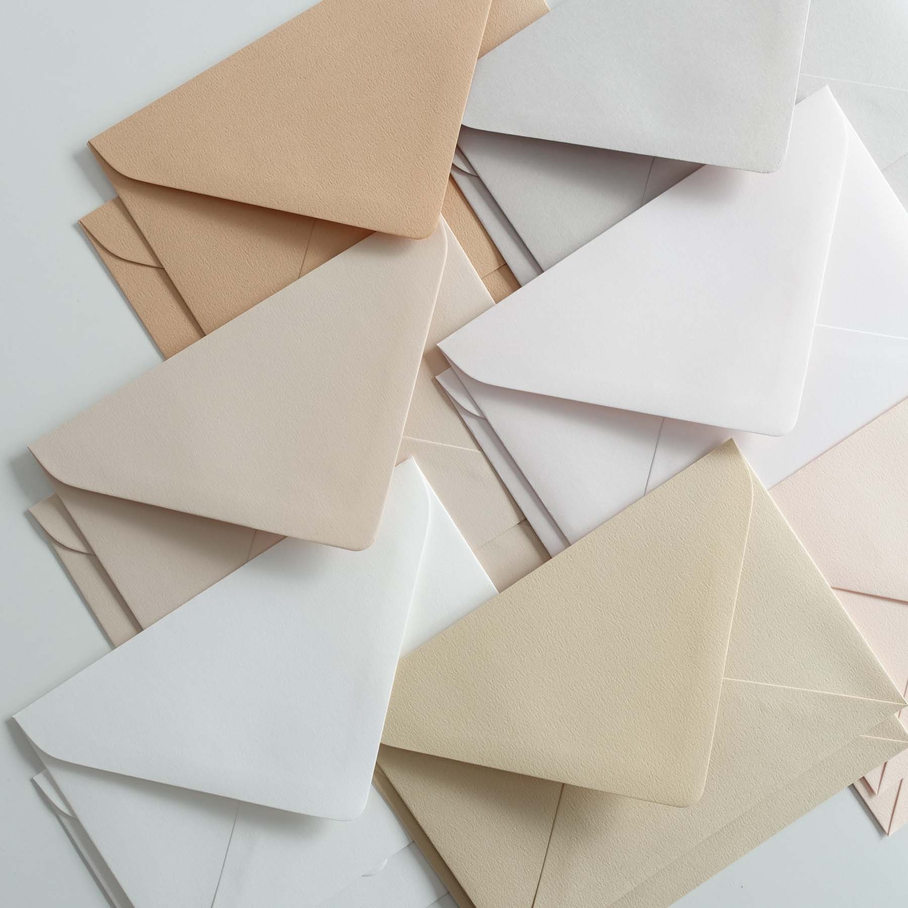 assorted neutral cream rustic ivory blush envelopes mixed pack c6 invitiation fiona ariva australia