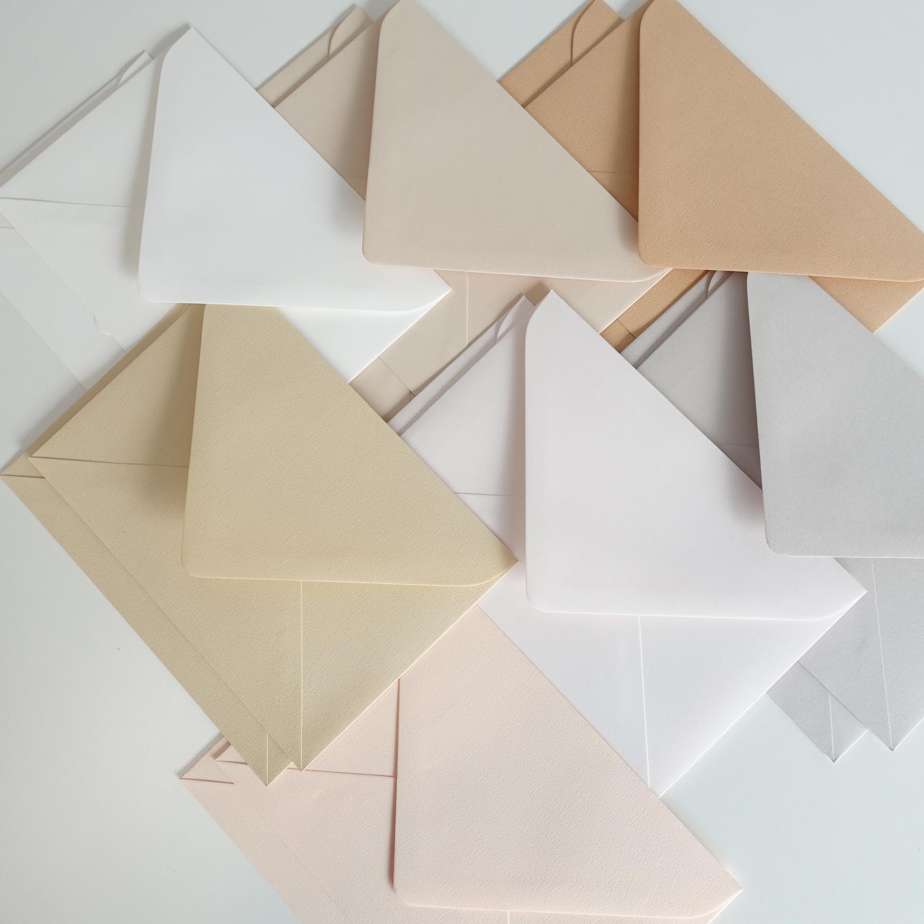 assorted neutral cream rustic ivory blush envelopes mixed pack c6 invitiation fiona ariva australia