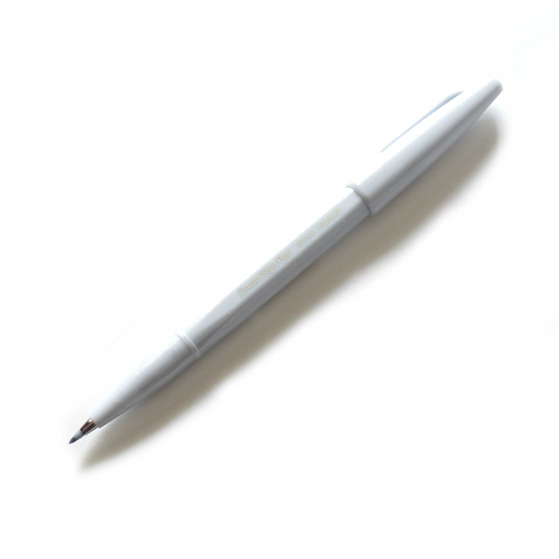 Pentel fude touch brush sign pen light grey new colours Australia lettering calligraphy