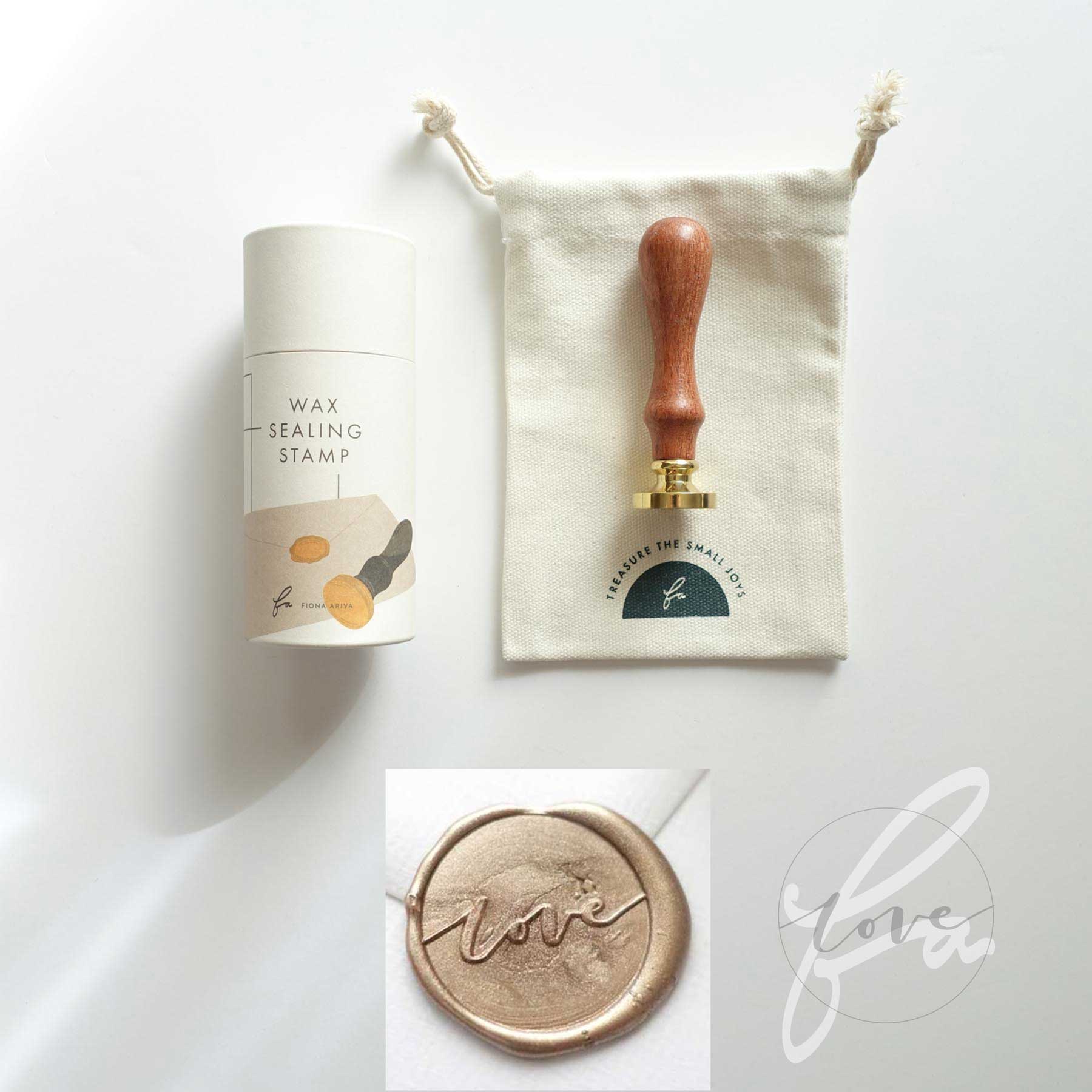 calligraphy wedding love wax seal stamp champagne australia fiona ariva