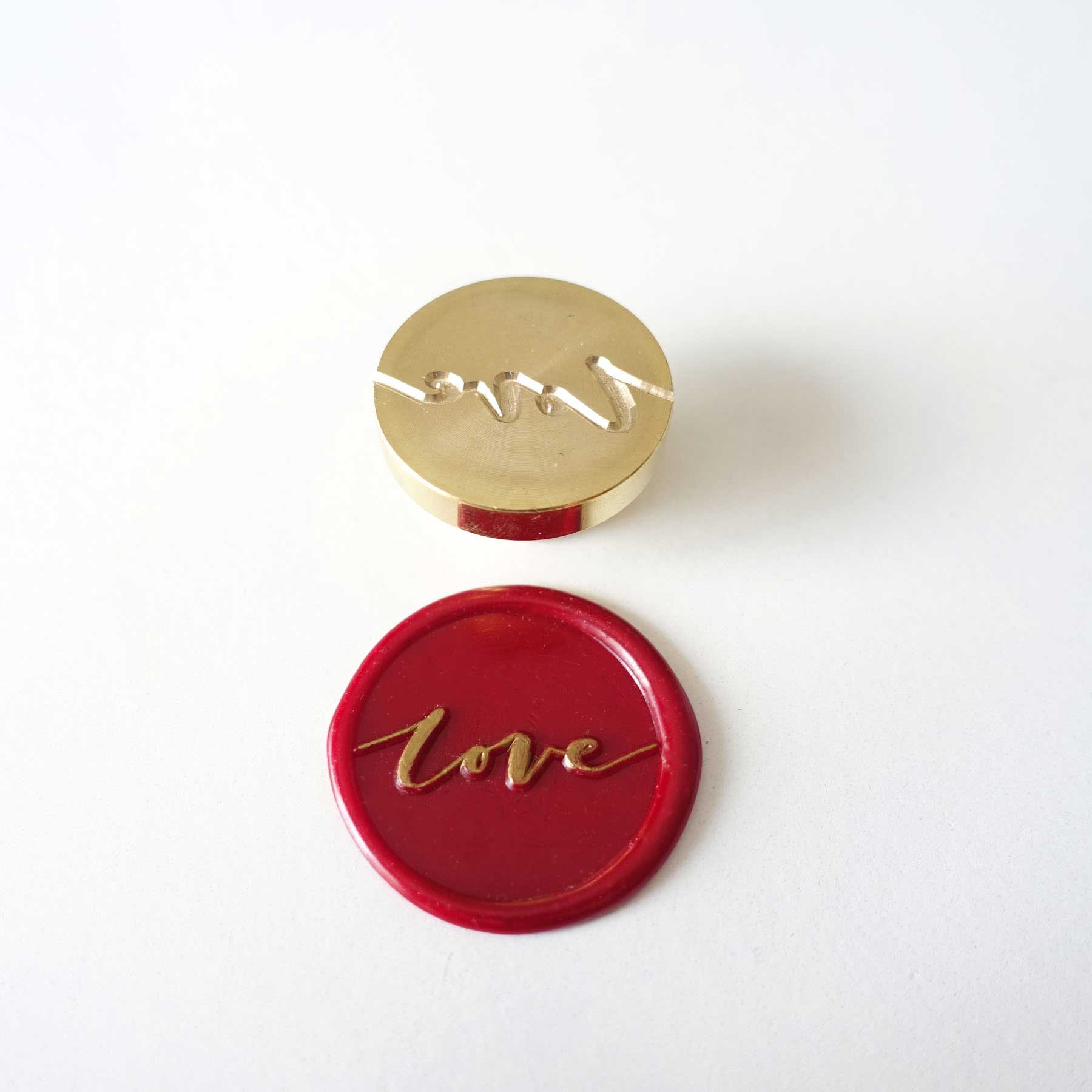 Love wax seal stamp head fiona ariva australia