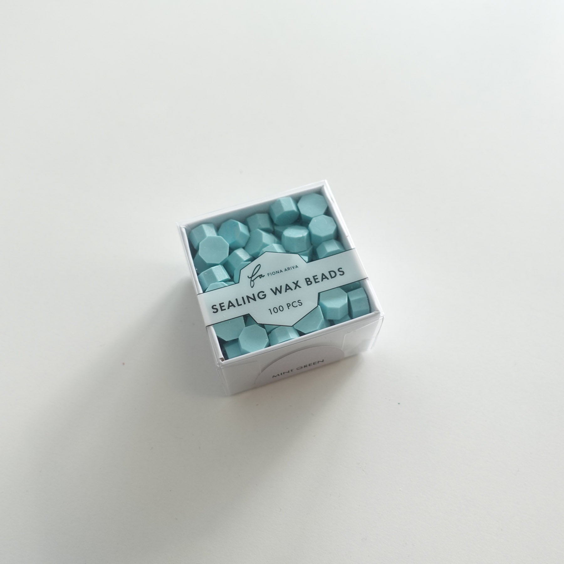 fiona ariva australia sealing wax seal beads mint green
