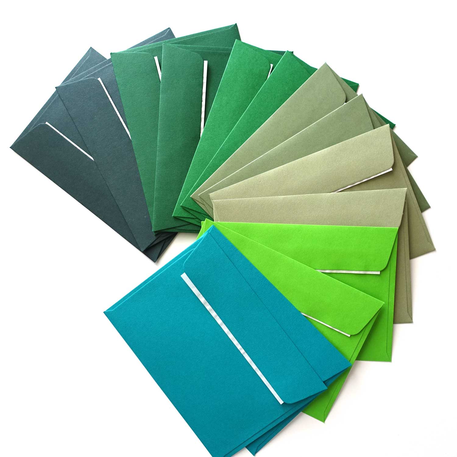 mix green envelopes assorted fiona ariva C6 letter writing