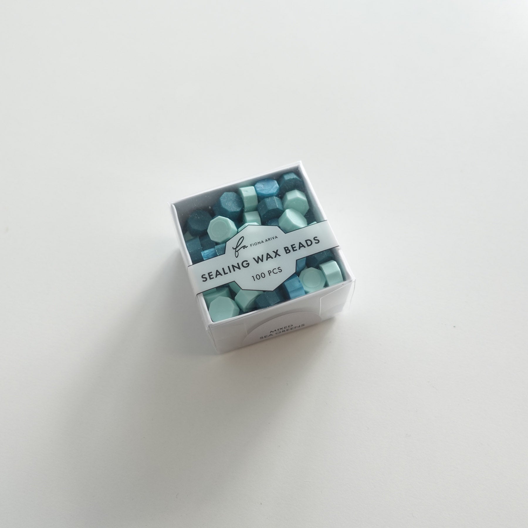 fiona ariva australia sealing wax seal beads mix sea green