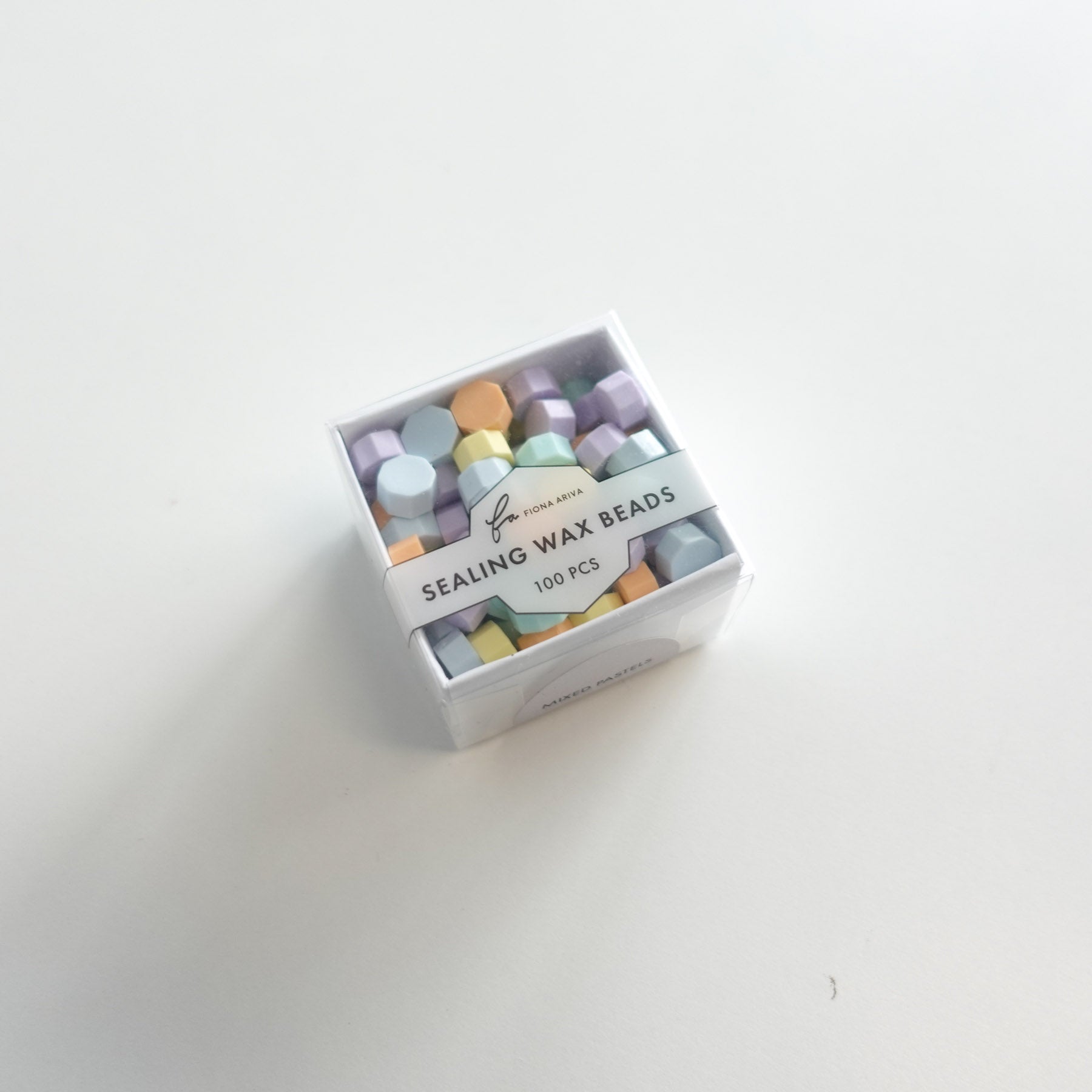 fiona ariva australia sealing wax seal beads pastel blue yellow purple mix