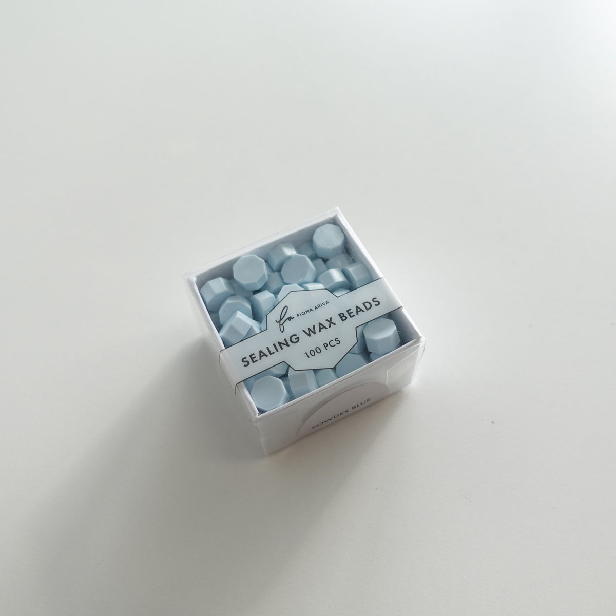 fiona ariva australia sealing wax seal beads light pale pastel powder baby blue