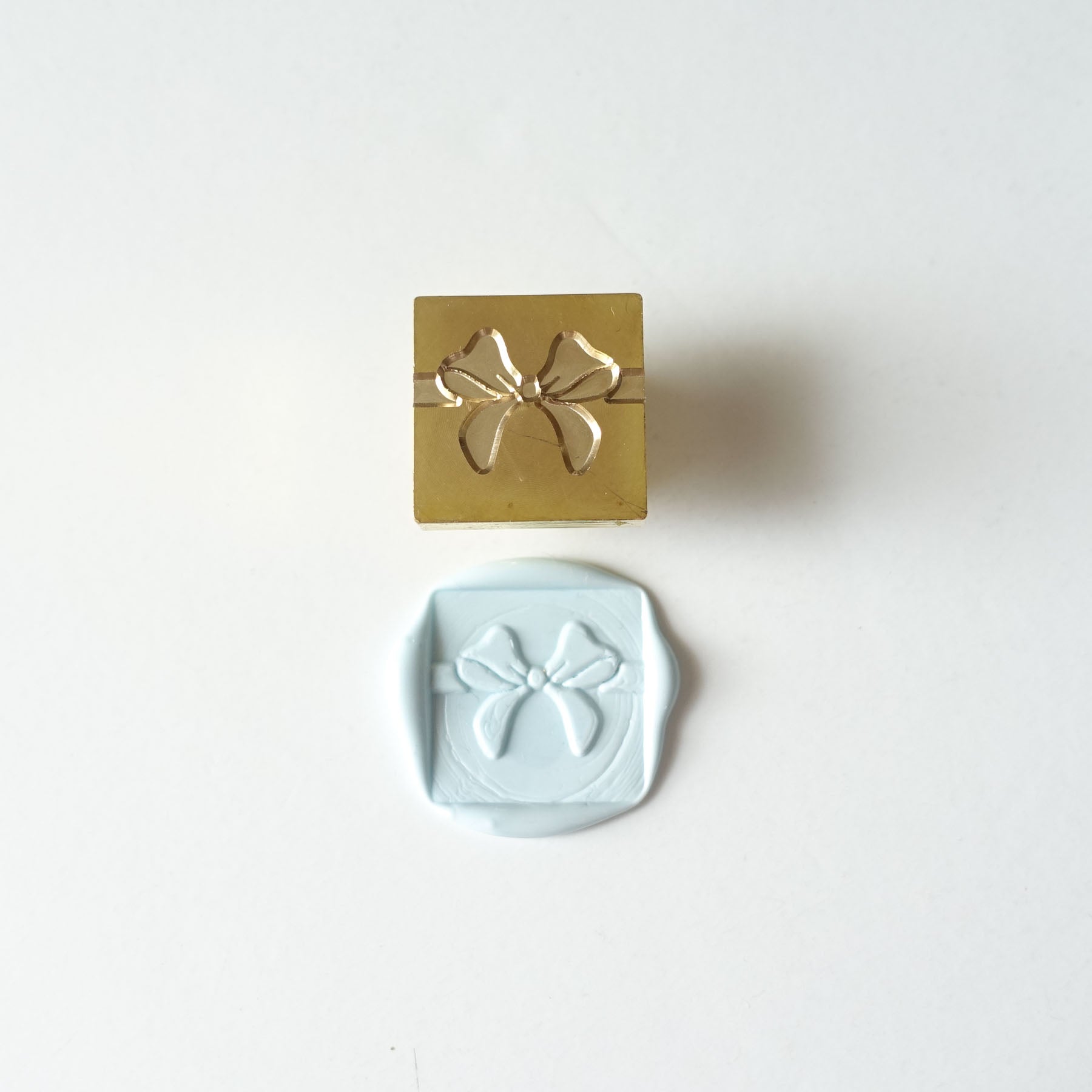 baby blue sealing wax with ribbon bow wax seal stamp design fiona ariva australia