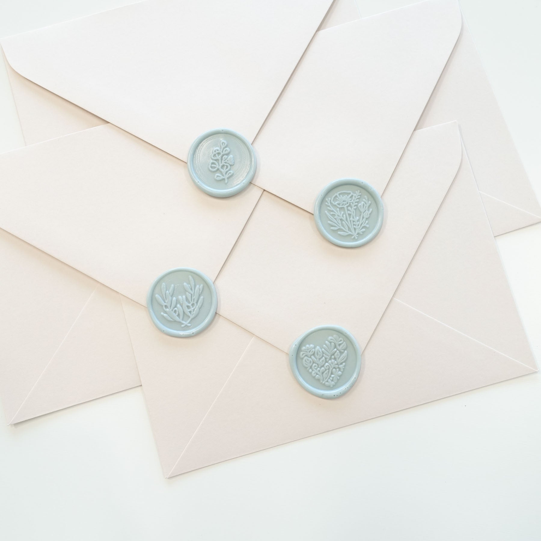 sage green wax seal beads with wild flower sealing wax australia