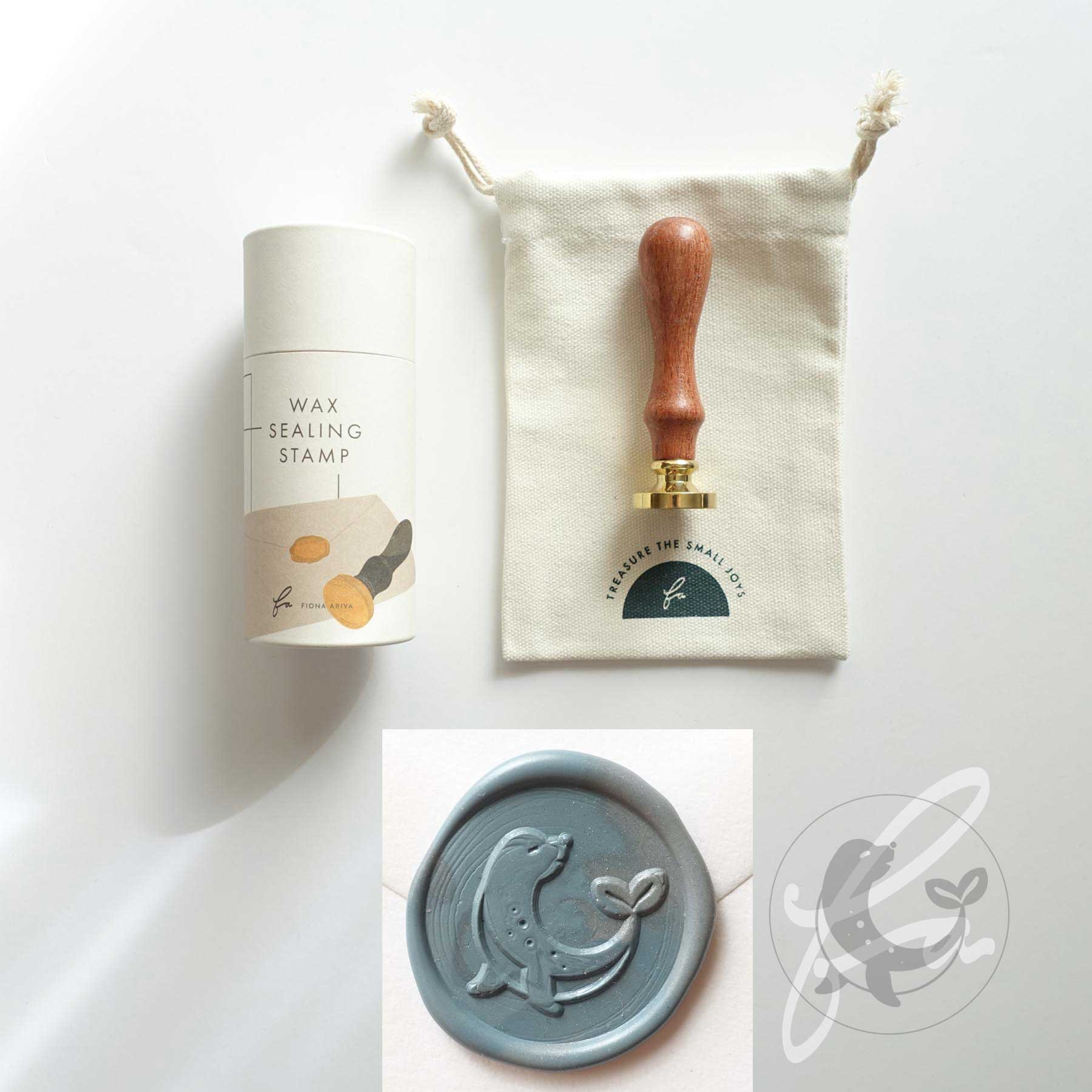 seal pup animal wax seal stamp australia fiona ariva