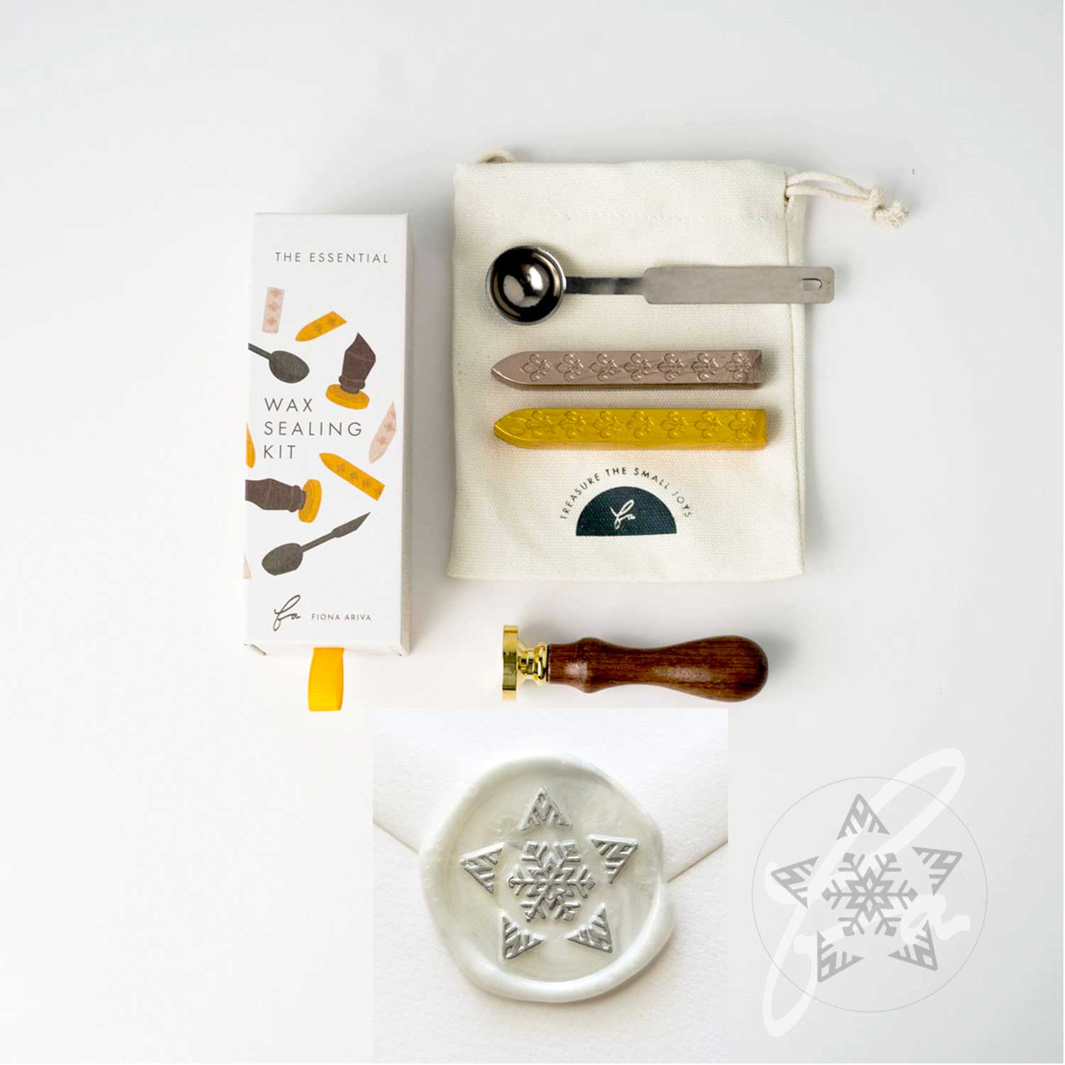 fiona ariva christmas wax sealing kit star snowflake
