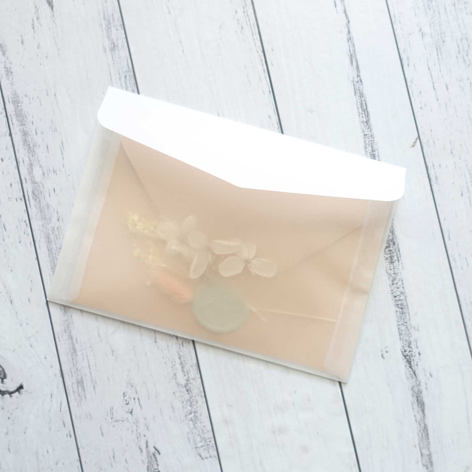 vellum envelope wedding wax seal australia