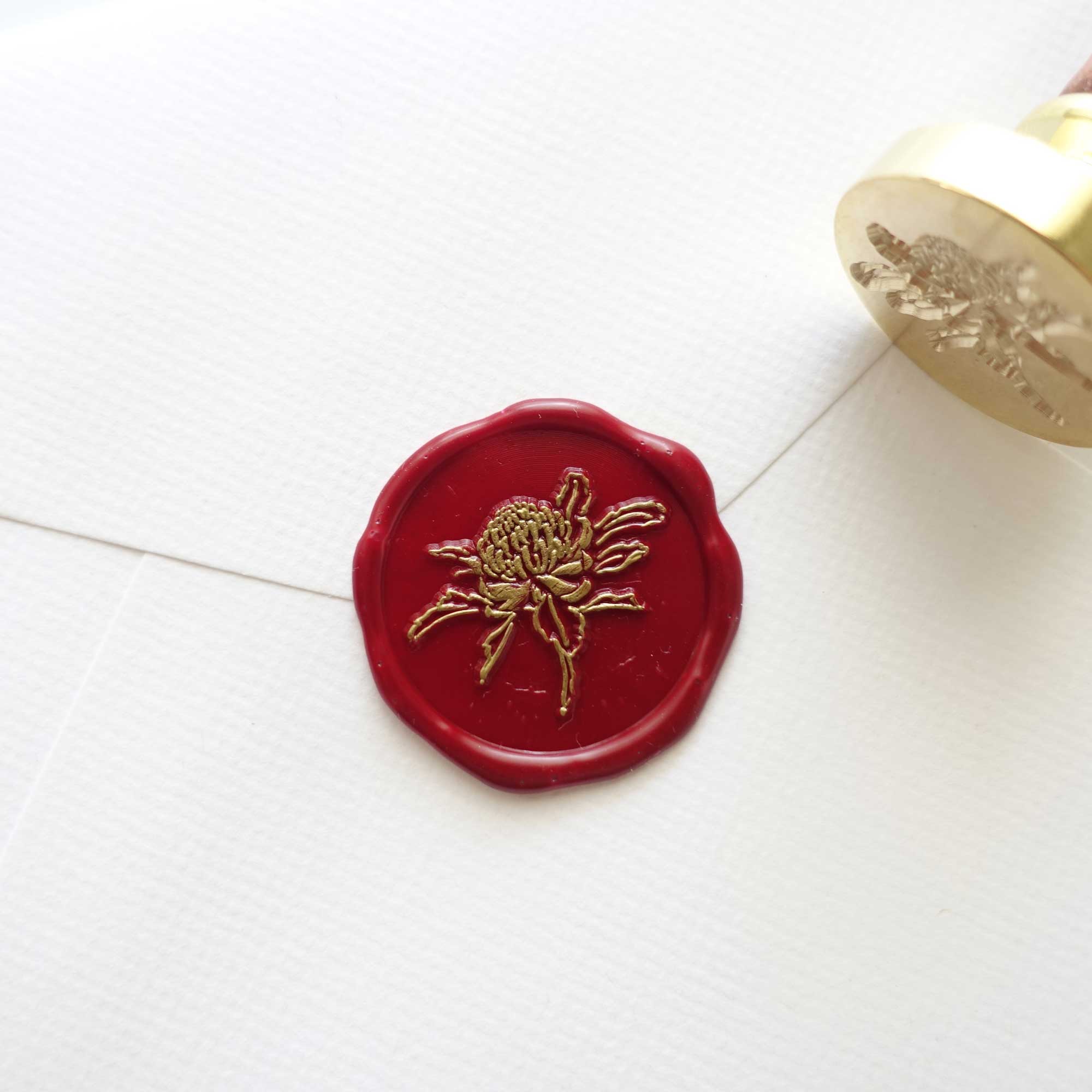 Waratah wax sealing stamp fiona ariva