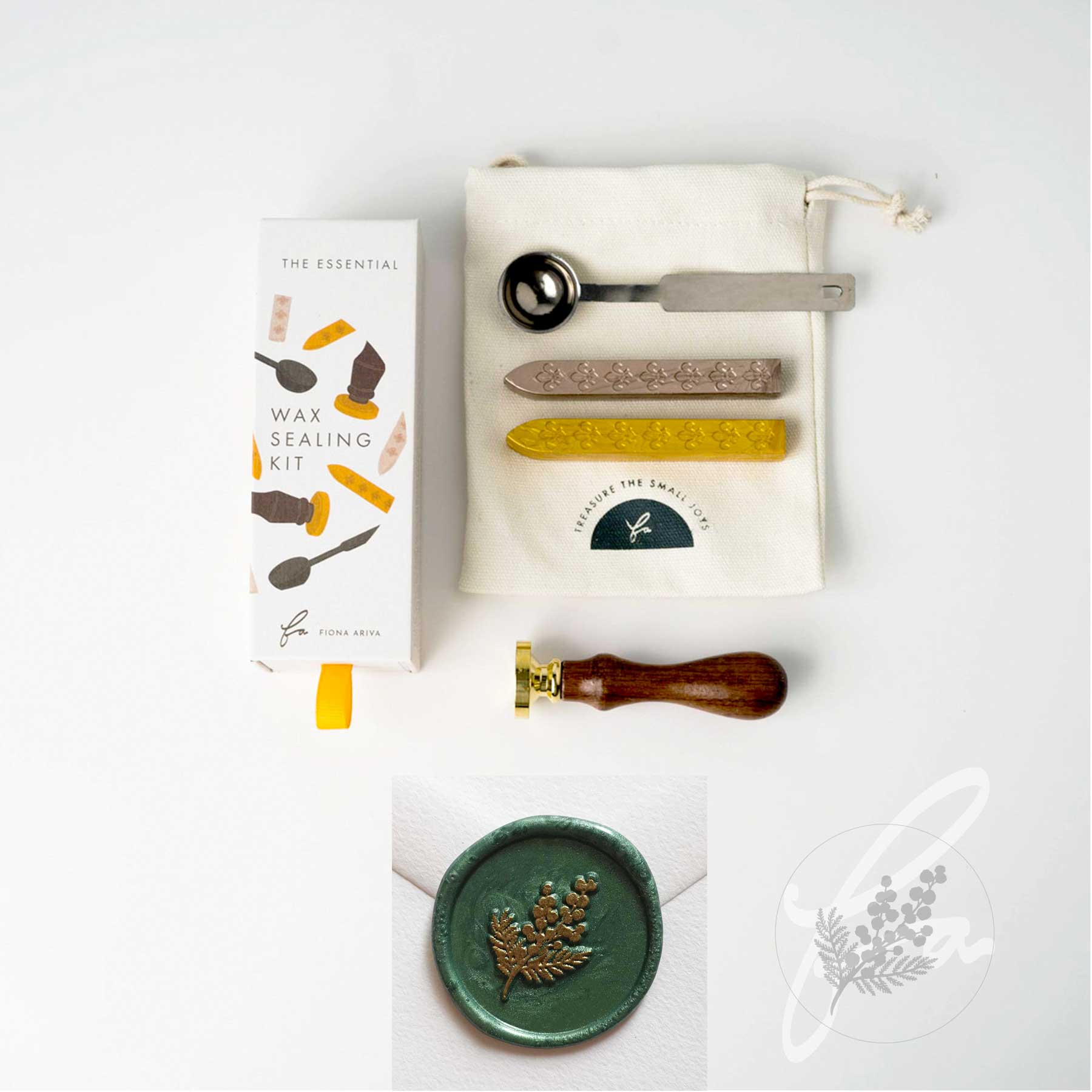 botanical flower plant wattle wax seal kit fiona ariva australia