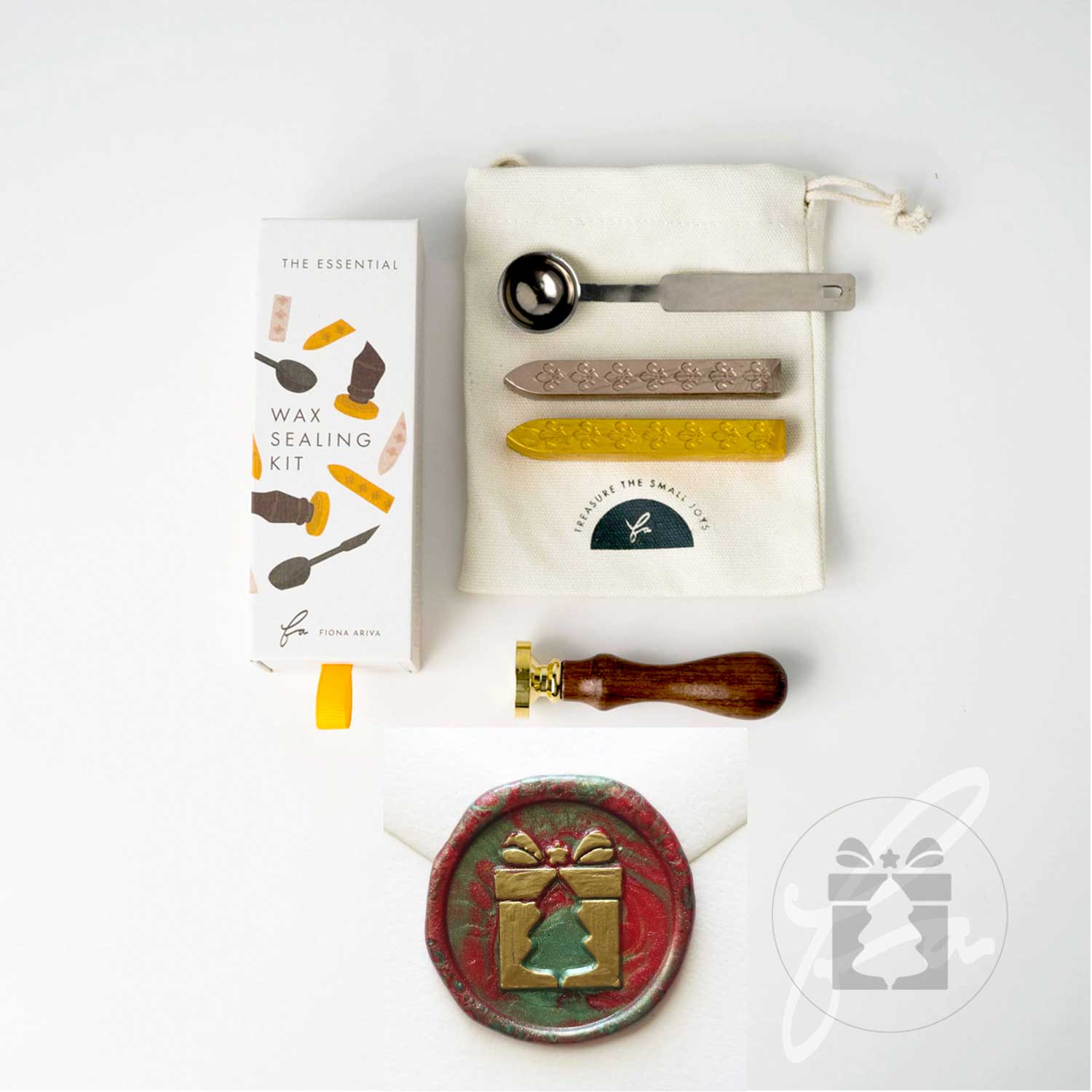 Christmas tree wax seal kit gift present design australia fiona ariva