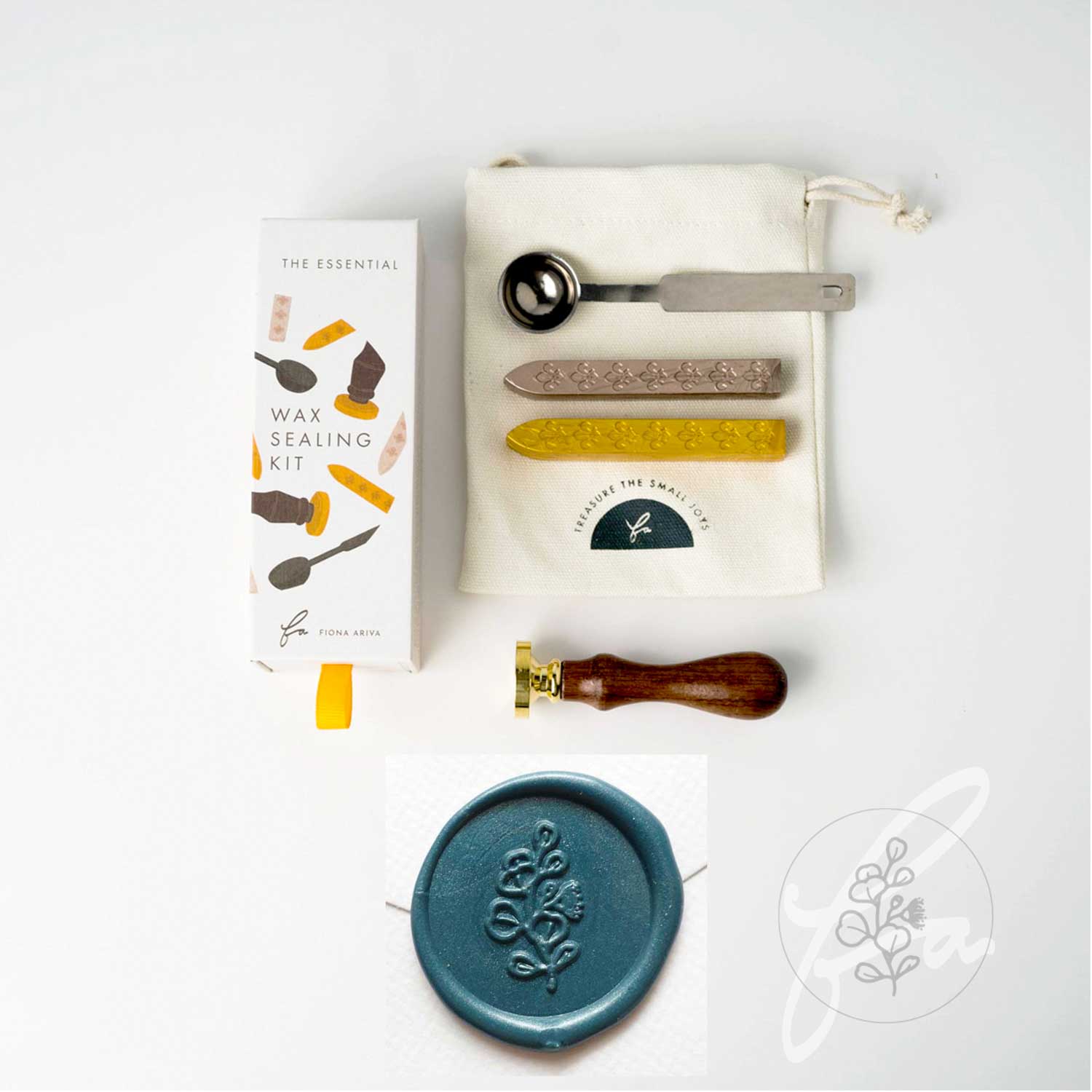 Wax sealing kit silver dollar eucalyptus Australia Fiona Ariva