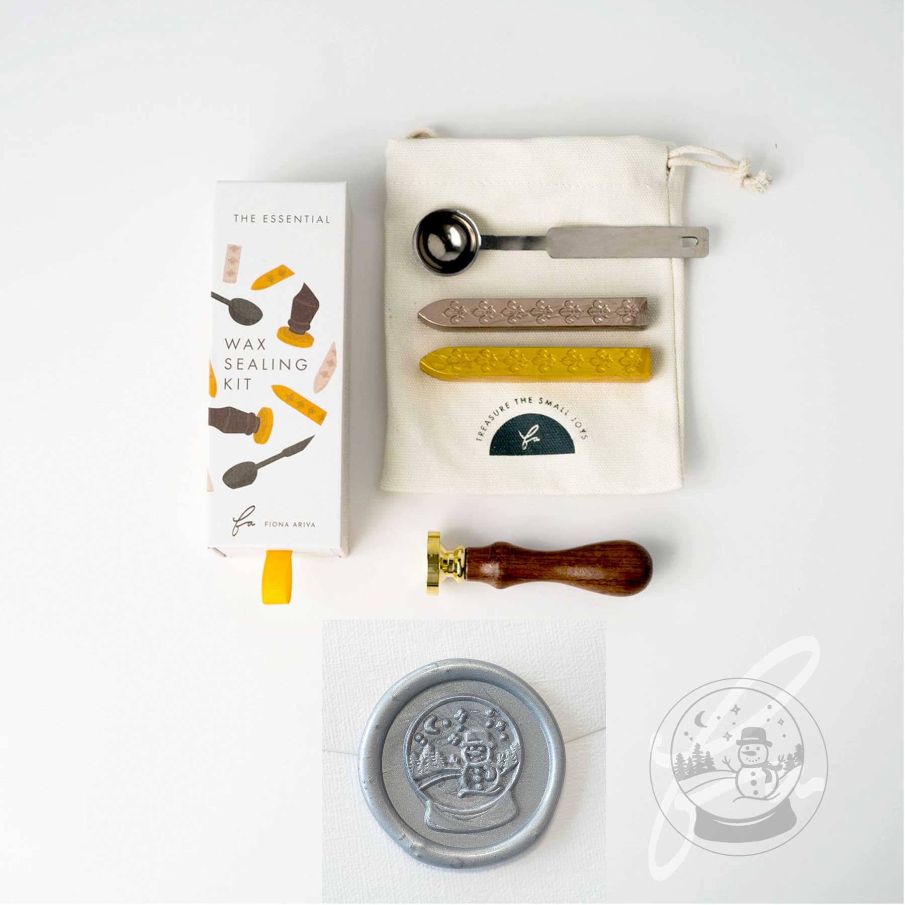 christmas wax sealing kit set fiona ariva australia