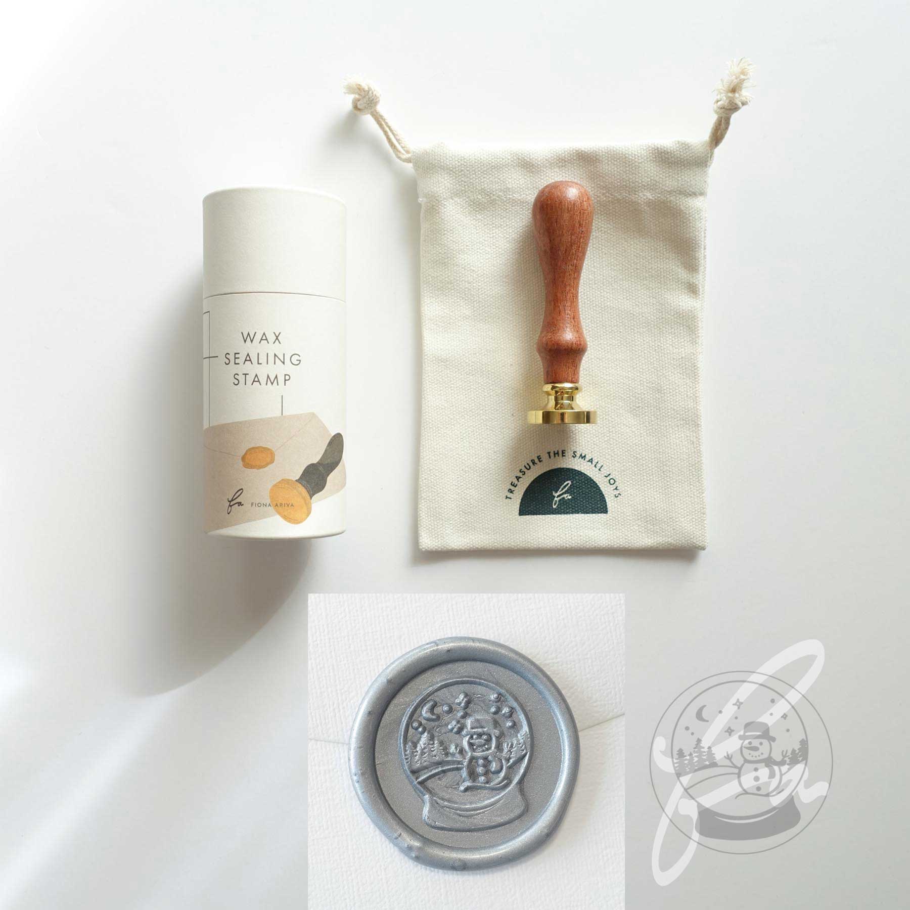 christmas wax seal stamp fiona ariva australia