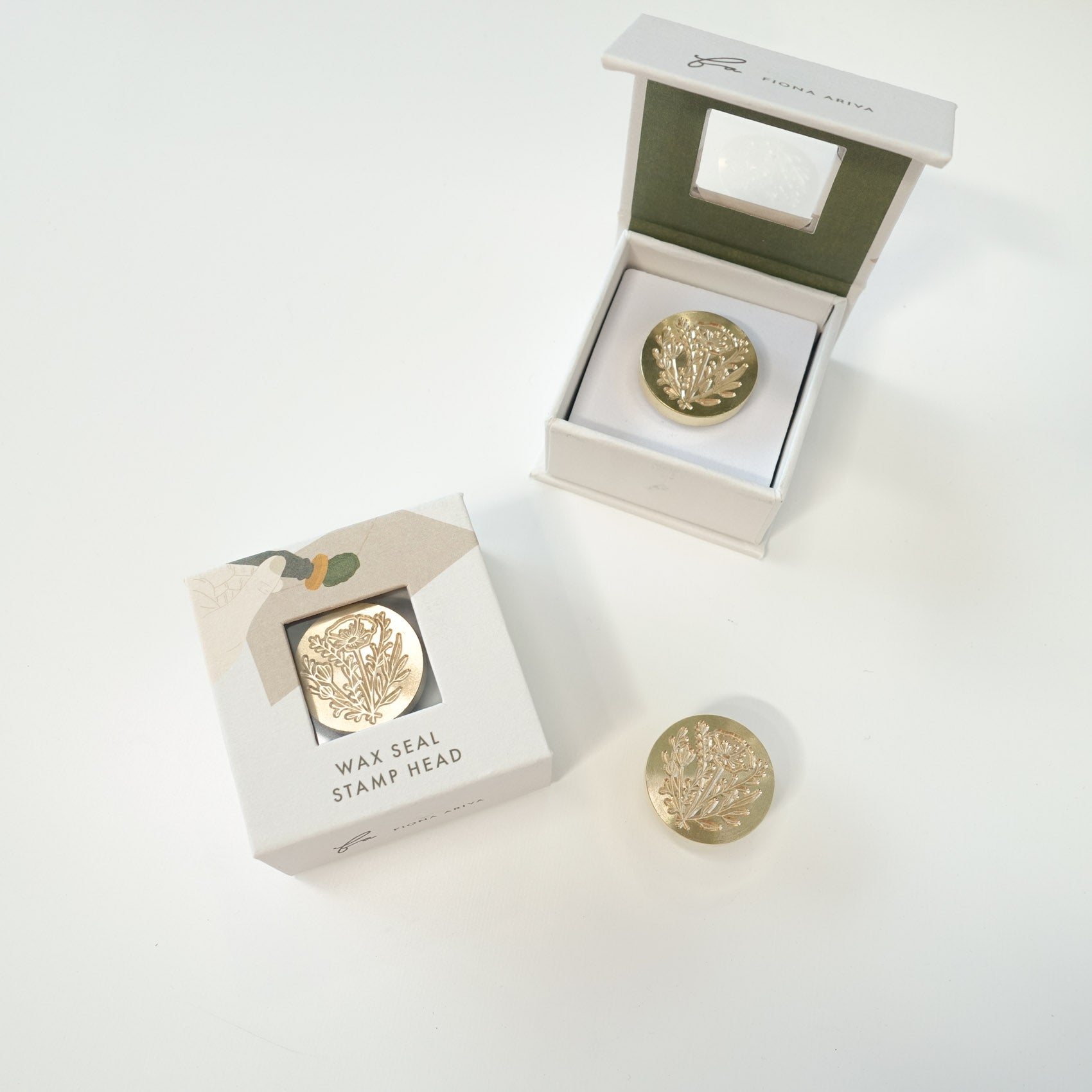 wild flower wedding invitation wax seal stamp head fiona ariva australia