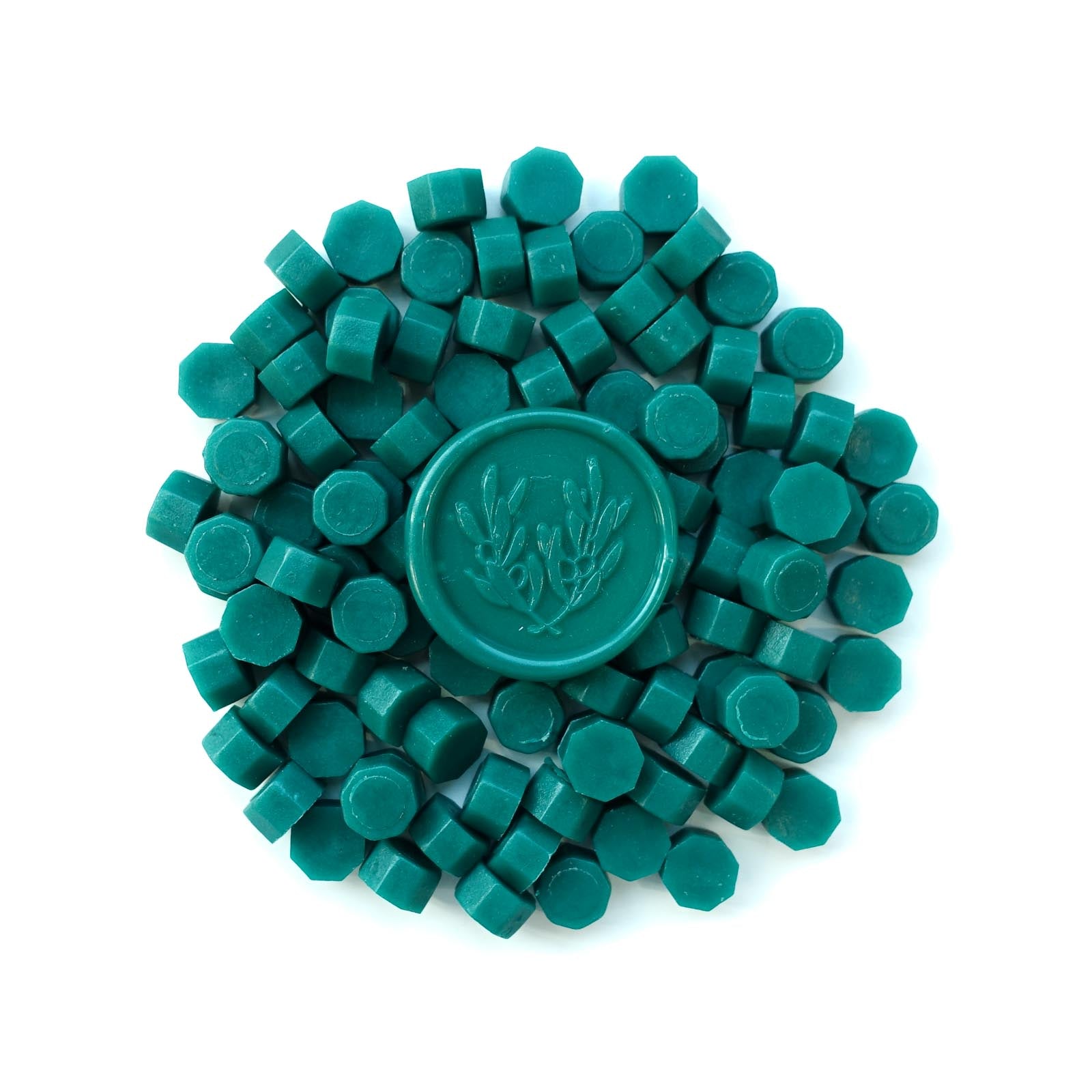 Bottle Green 100pcs sealing wax beads granules tablets pellets