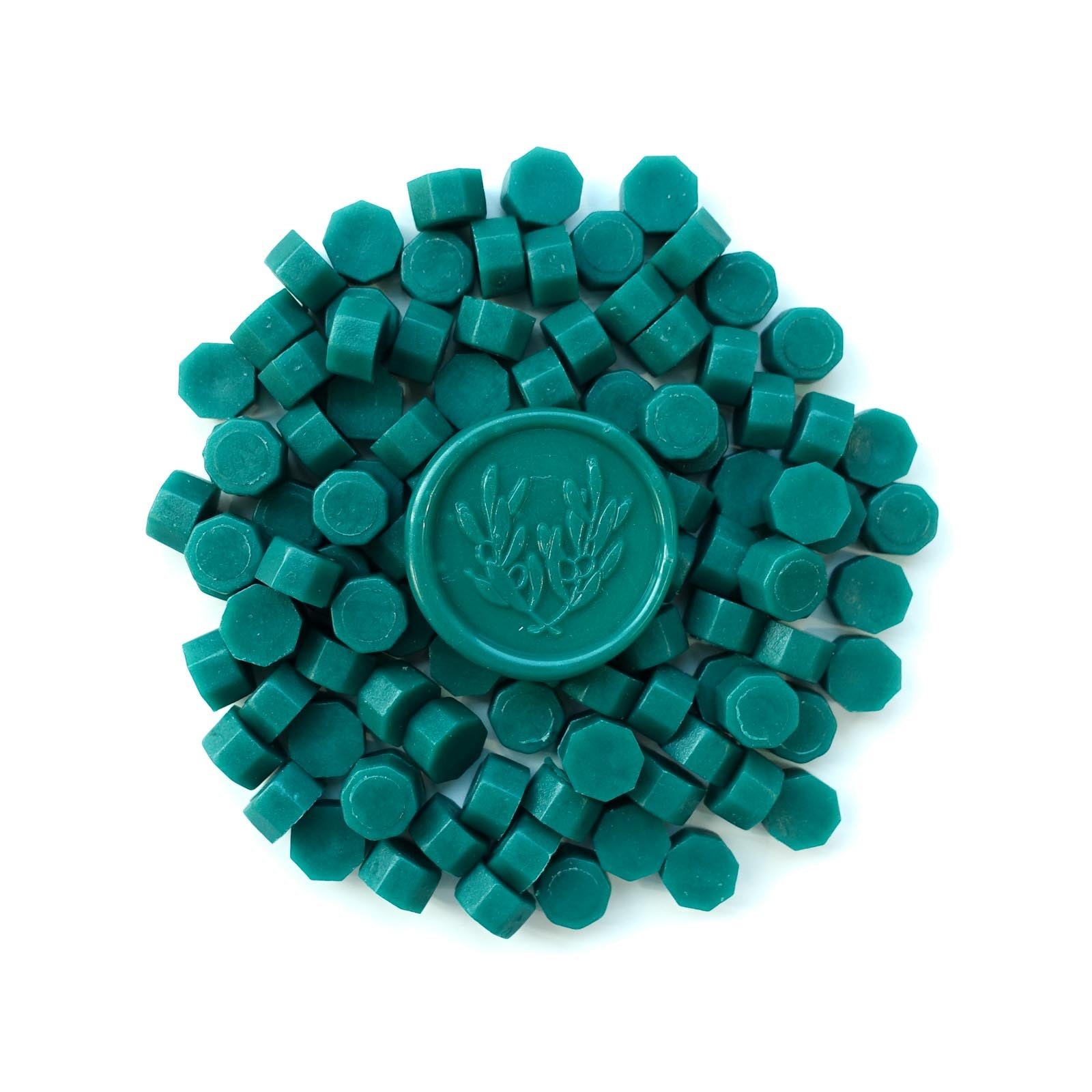 Bottle Green 100pcs sealing wax beads granules tablets pellets
